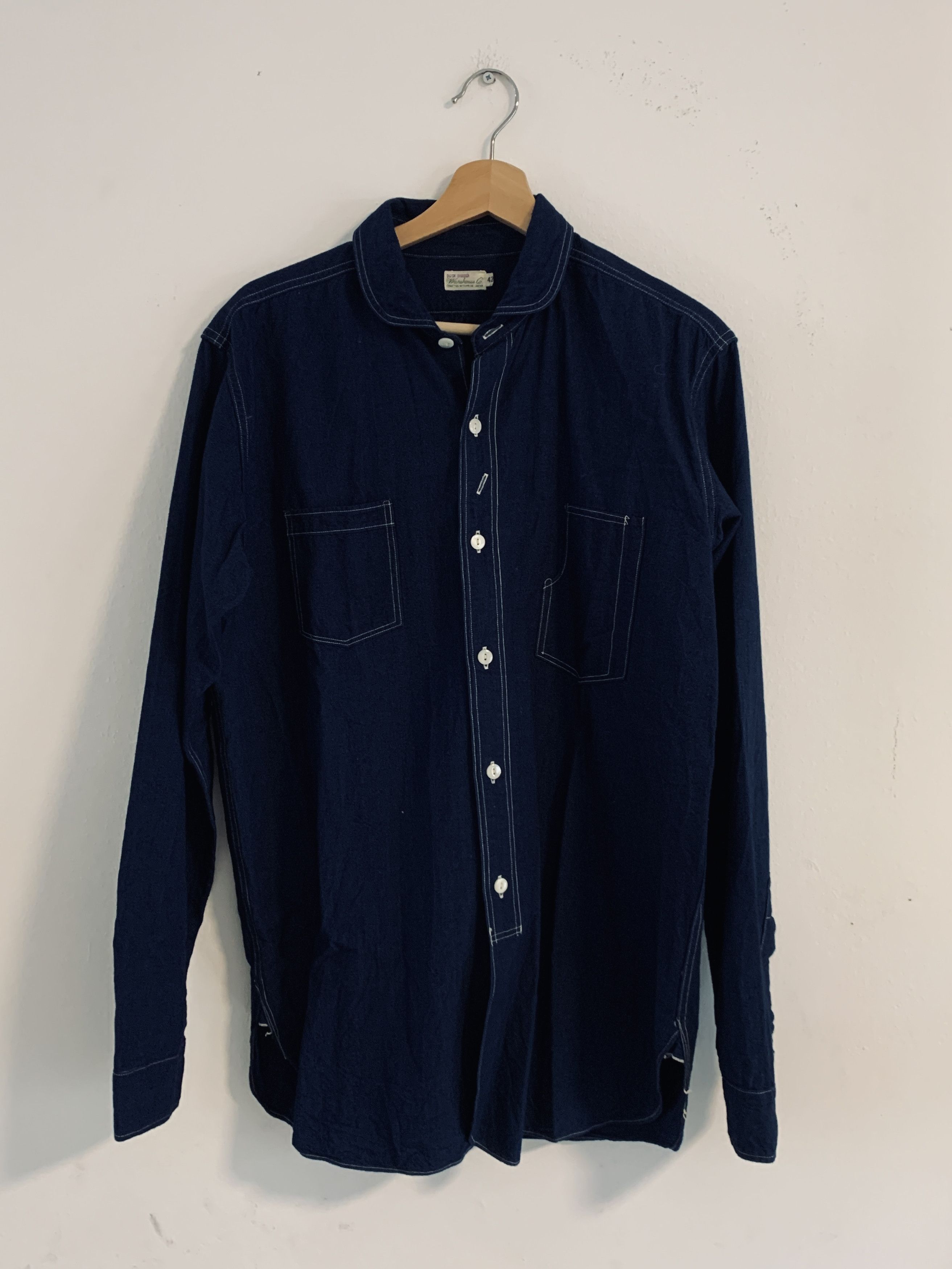 Warehouse Warehouse Indigo Engineer Shirt Size US L / EU 52-54 / 3 - 1 Thumbnail