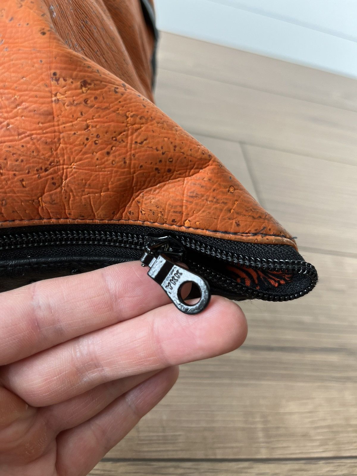The Recycled Planet Avant Garde "Ostrich Leather" TwoWay y2k gorpcore Bag Orange Size ONE SIZE - 15 Thumbnail