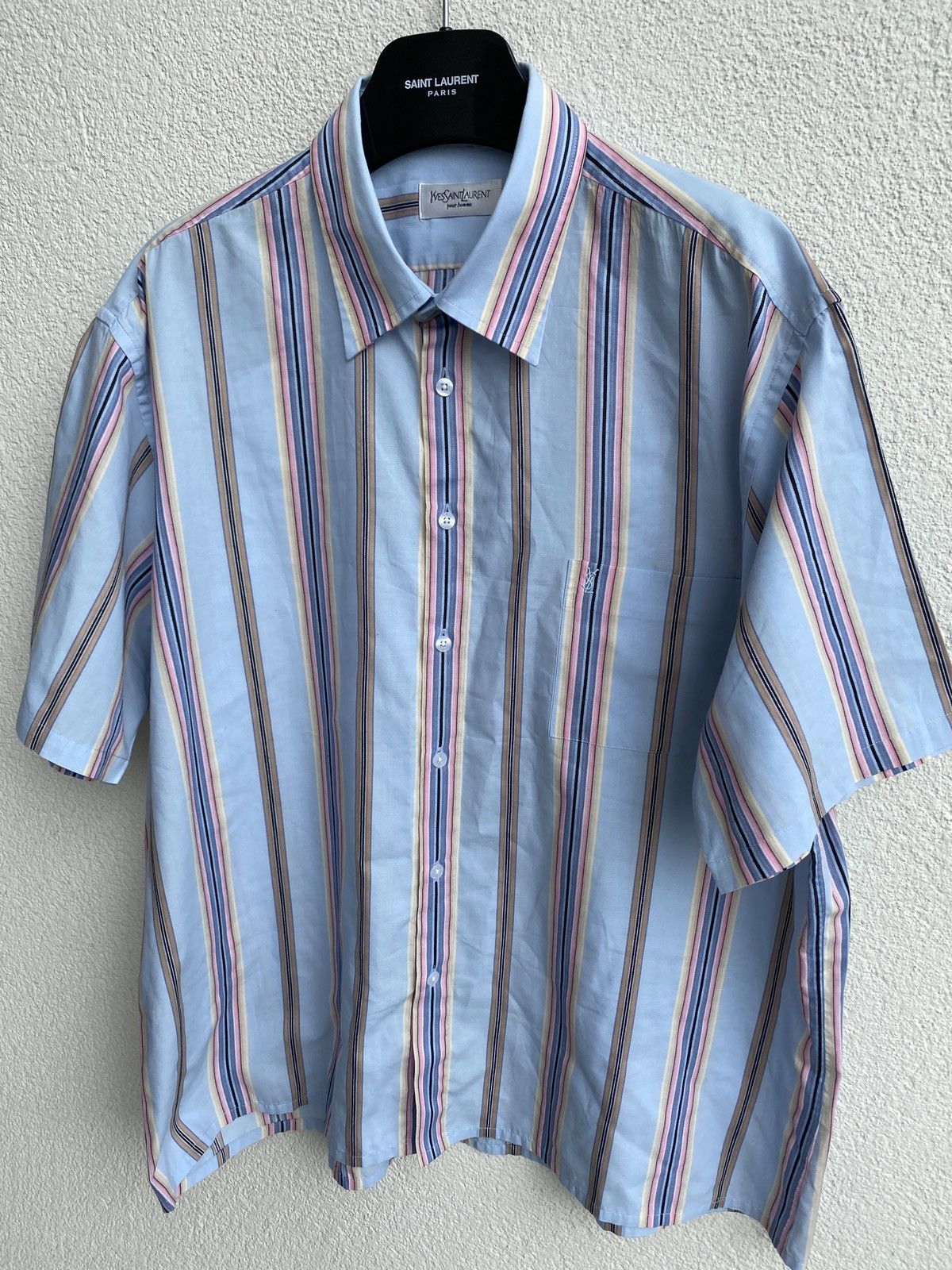 Yves Saint Laurent Multicolor YSL Shirt Summer Size US XXL / EU 58 / 5 - 1 Thumbnail