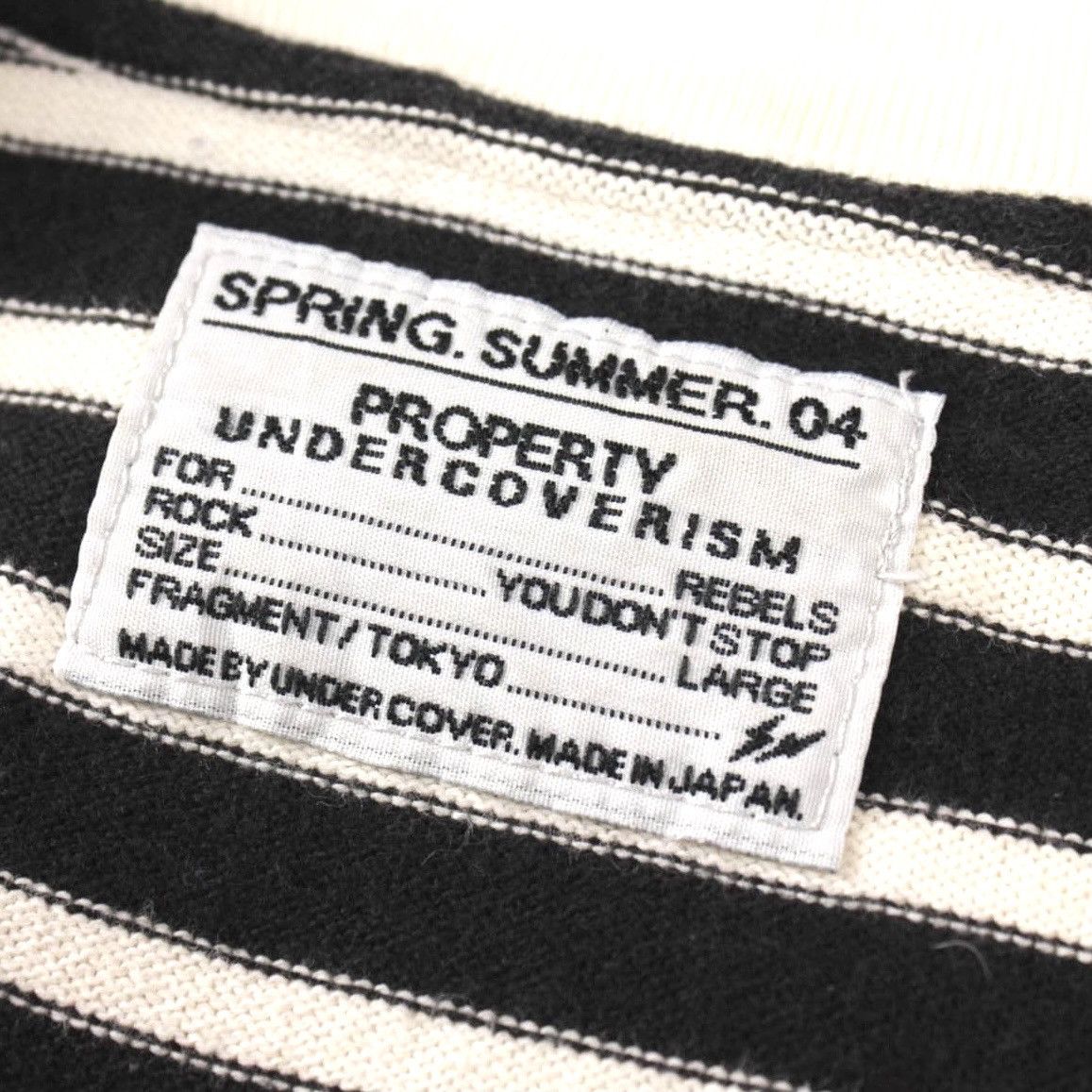 Undercover Rare SS04 Inside out Strips Tee Size US L / EU 52-54 / 3 - 5 Preview