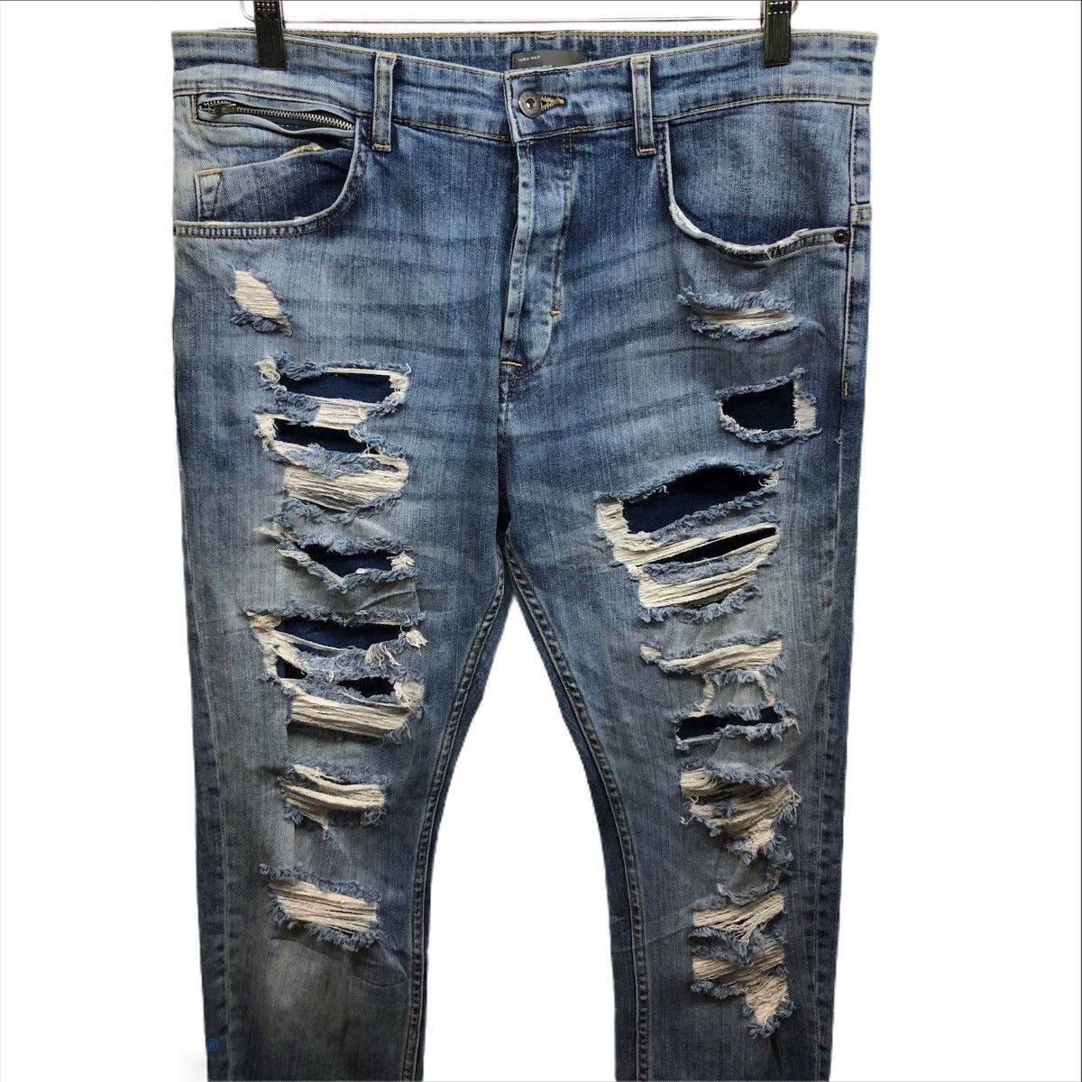 Zara Zara Man Denim Distressed Jeans Trousers Pants Size US 34 / EU 50 - 2 Thumbnail