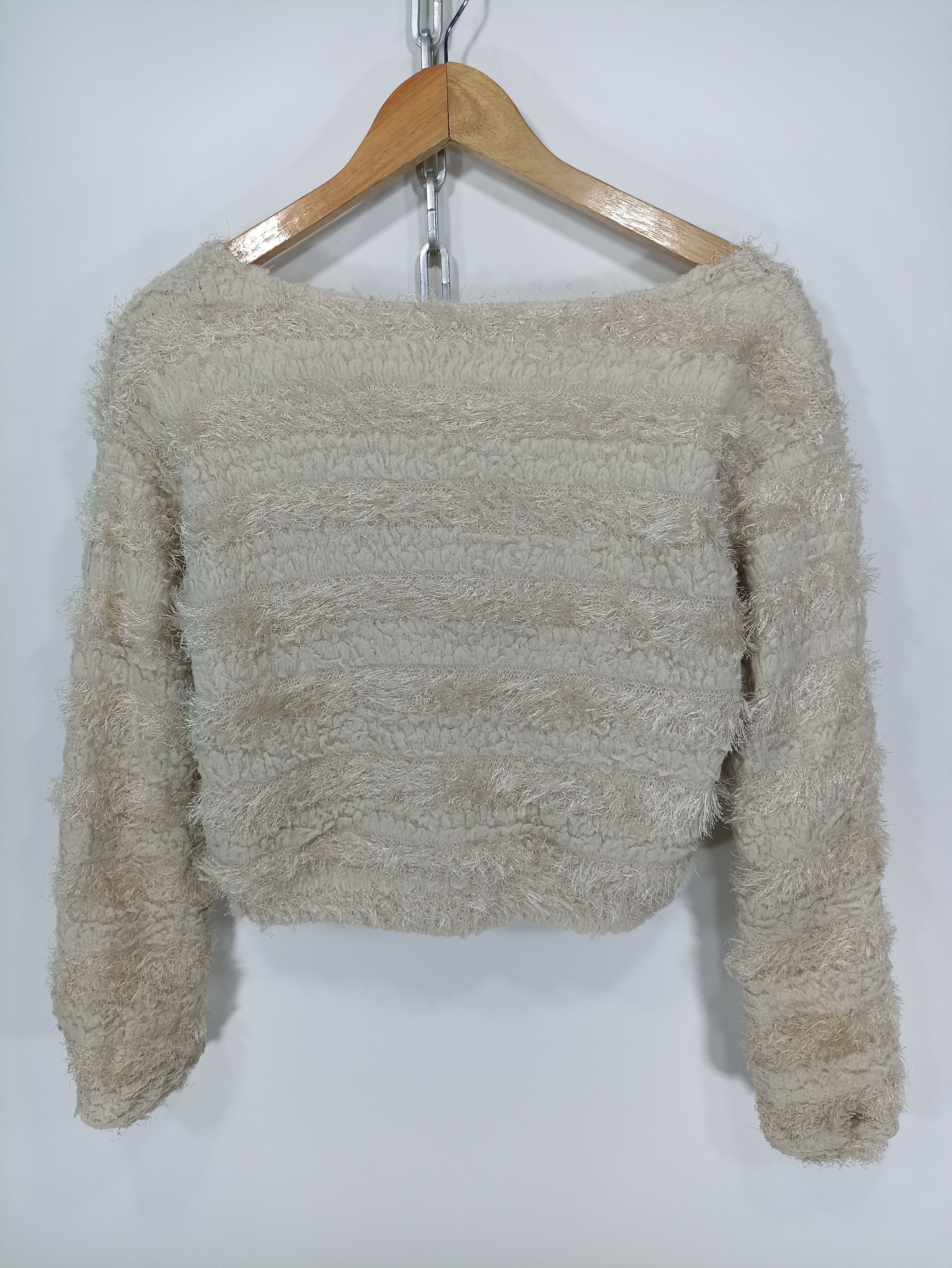 Japanese Brand Ingni pile fleece Cropped Women Croptop Sweatshirts Size US M / EU 48-50 / 2 - 5 Thumbnail