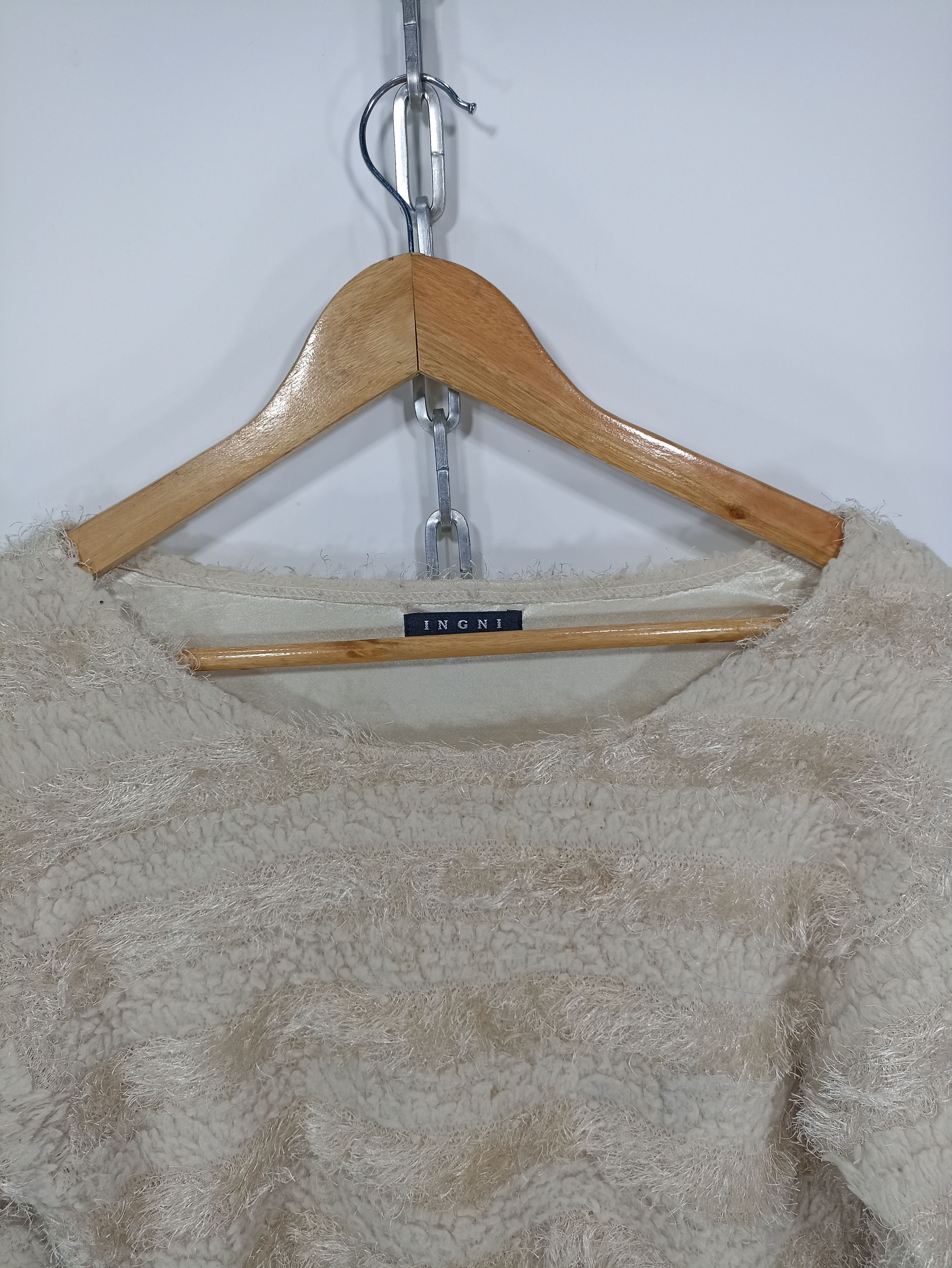 Japanese Brand Ingni pile fleece Cropped Women Croptop Sweatshirts Size US M / EU 48-50 / 2 - 4 Thumbnail