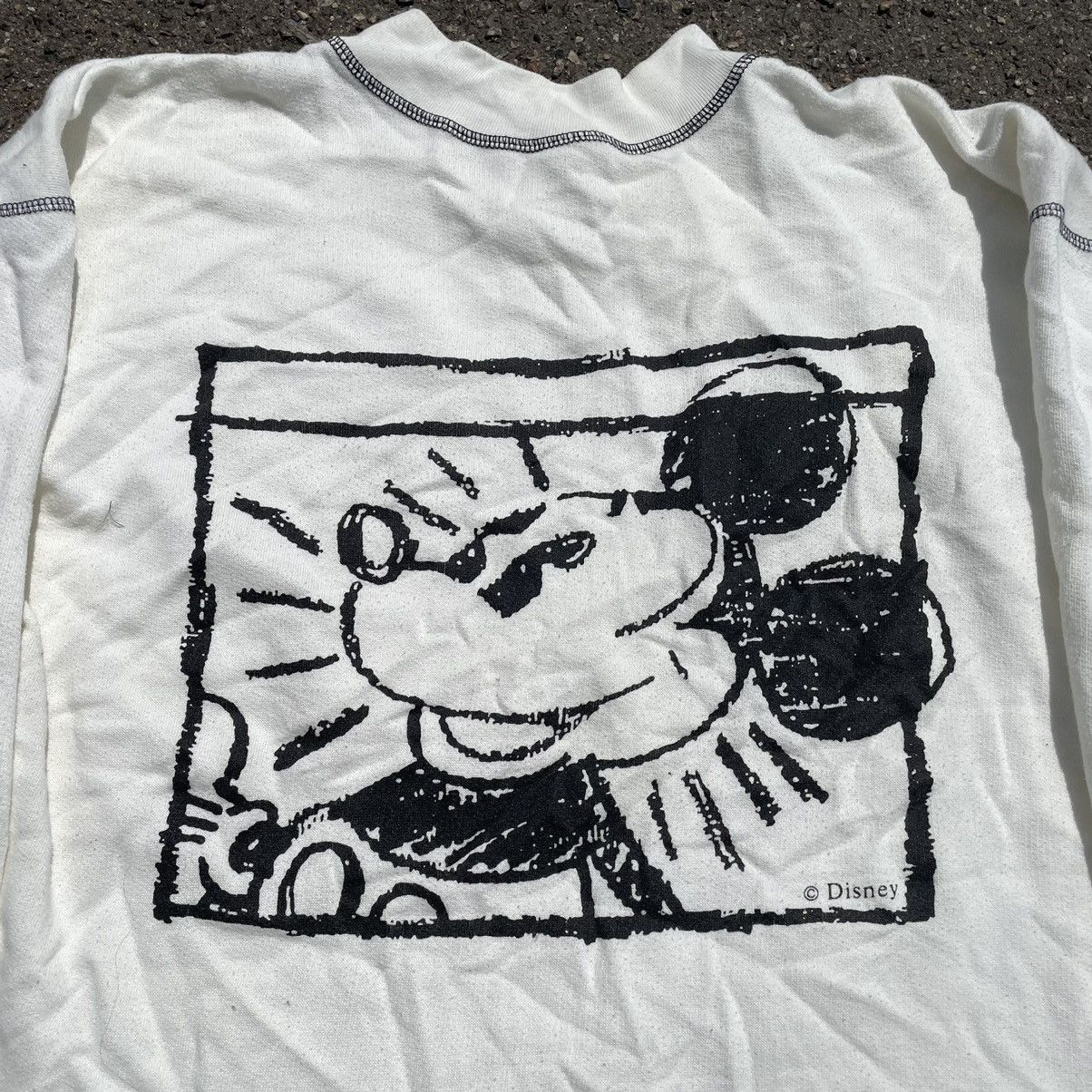 Vintage Vintage 90s Mickey Mouse Graphic Tee Streetwear Skate Slim L Size US L / EU 52-54 / 3 - 5 Thumbnail
