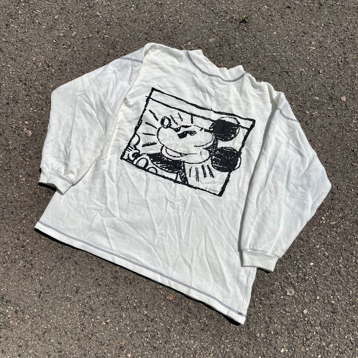 Vintage Vintage 90s Mickey Mouse Graphic Tee Streetwear Skate Slim L Size US L / EU 52-54 / 3 - 6 Thumbnail