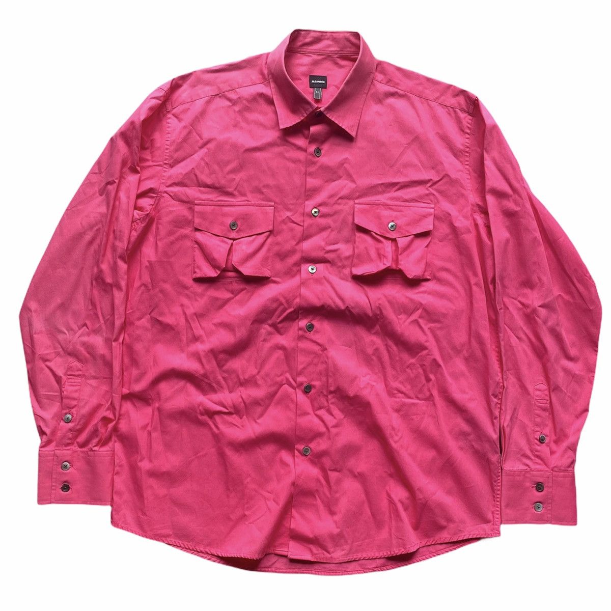 Jil Sander Jil Sander Double Pocket Shirt Size US L / EU 52-54 / 3 - 1 Thumbnail