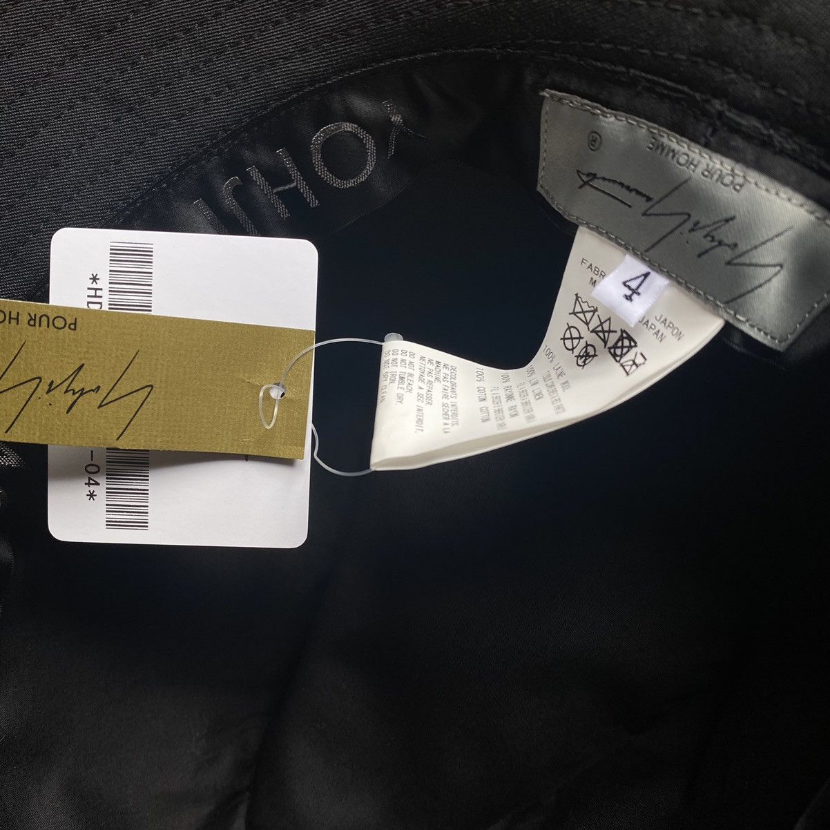 Yohji Yamamoto SS21 Runway Patch And Stitch Wool Gabardine Hat Size ONE SIZE - 6 Thumbnail