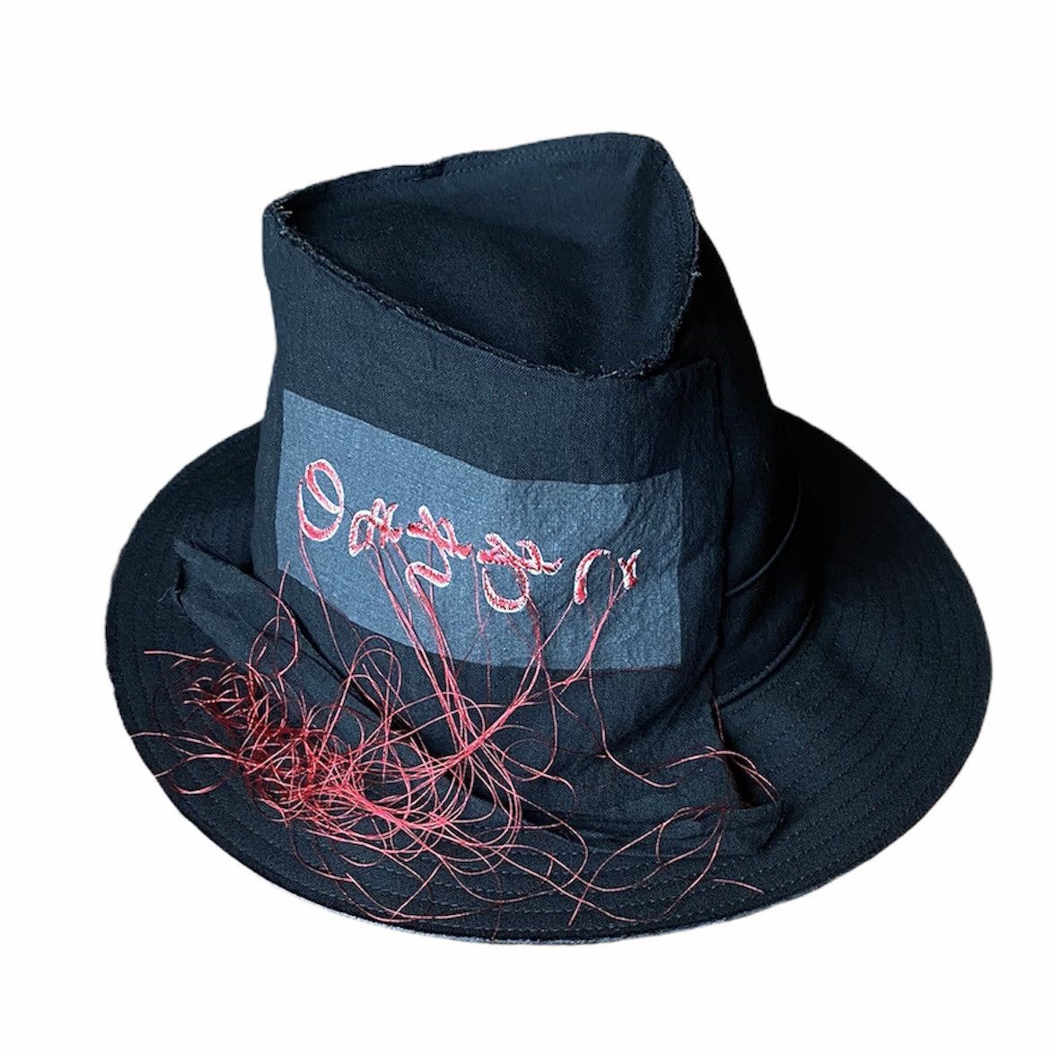 Yohji Yamamoto SS21 Runway Patch And Stitch Wool Gabardine Hat Size ONE SIZE - 2 Thumbnail