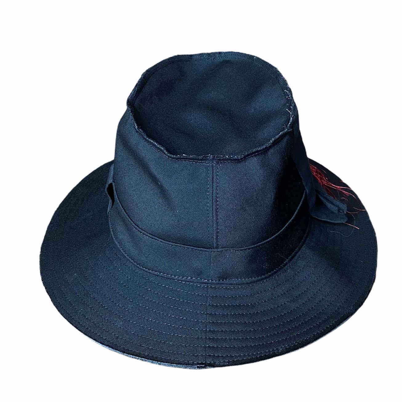 Yohji Yamamoto SS21 Runway Patch And Stitch Wool Gabardine Hat Size ONE SIZE - 4 Thumbnail