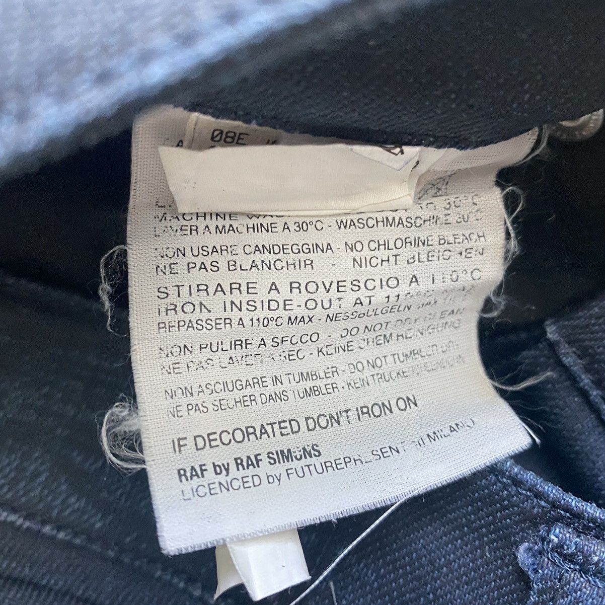 Raf by Raf Simons Raf By Raf Navy coated jeans Size US 34 / EU 50 - 6 Thumbnail