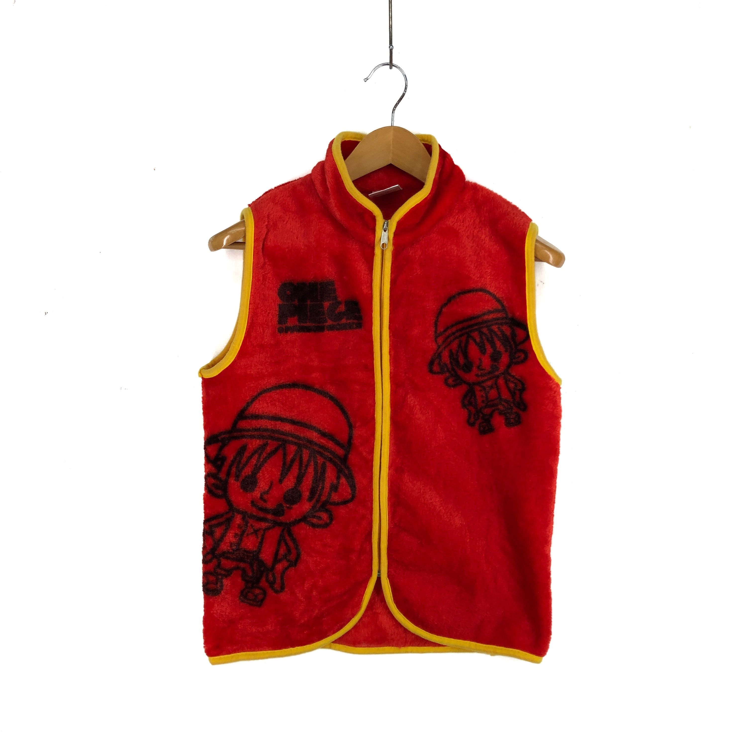 Anime ONE PIECE Monkey D Luffy Vest #2257-78 Size US S / EU 44-46 / 1 - 3 Thumbnail