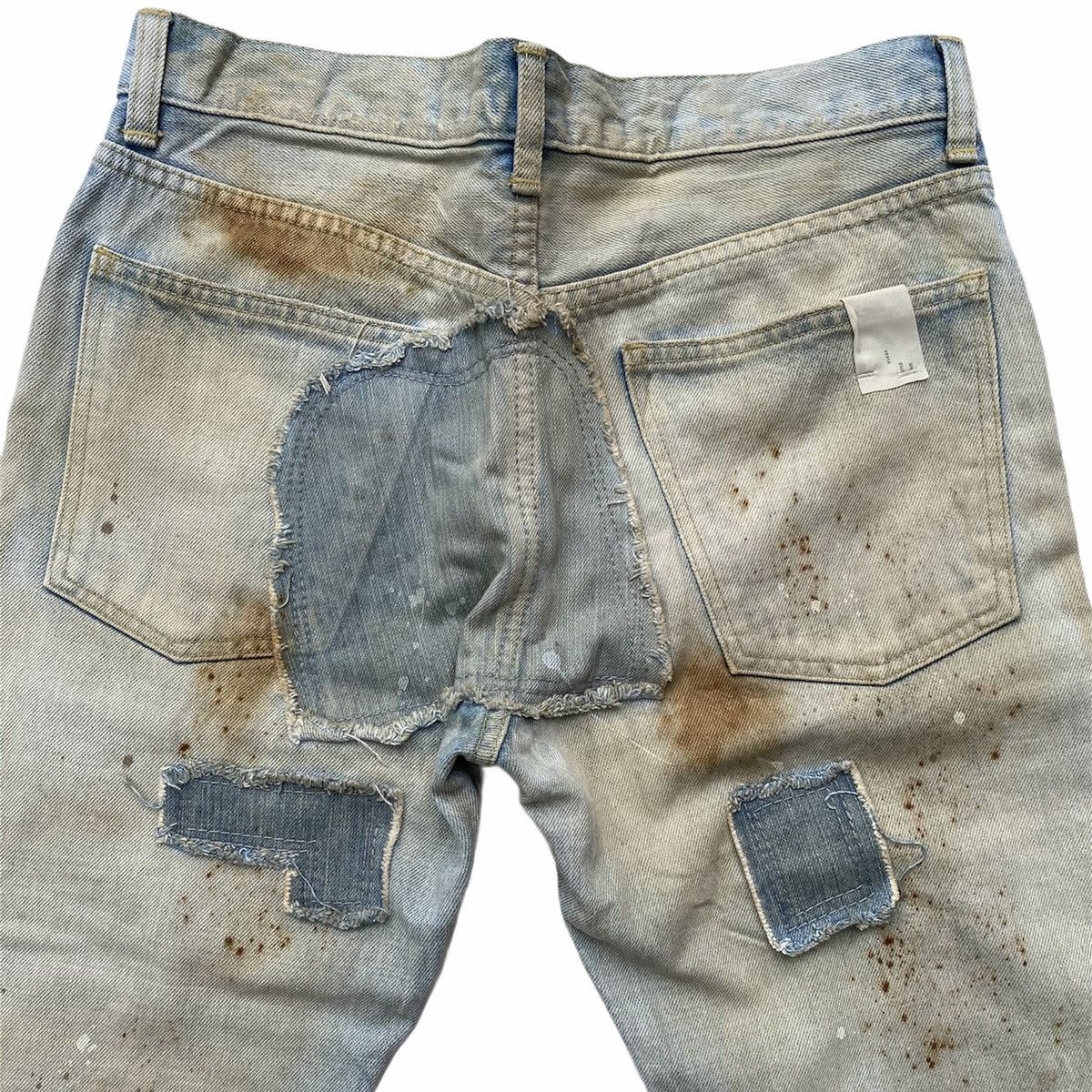 N.Hoolywood SS10 Patchwork Damage Jeans Size US 30 / EU 46 - 7 Thumbnail