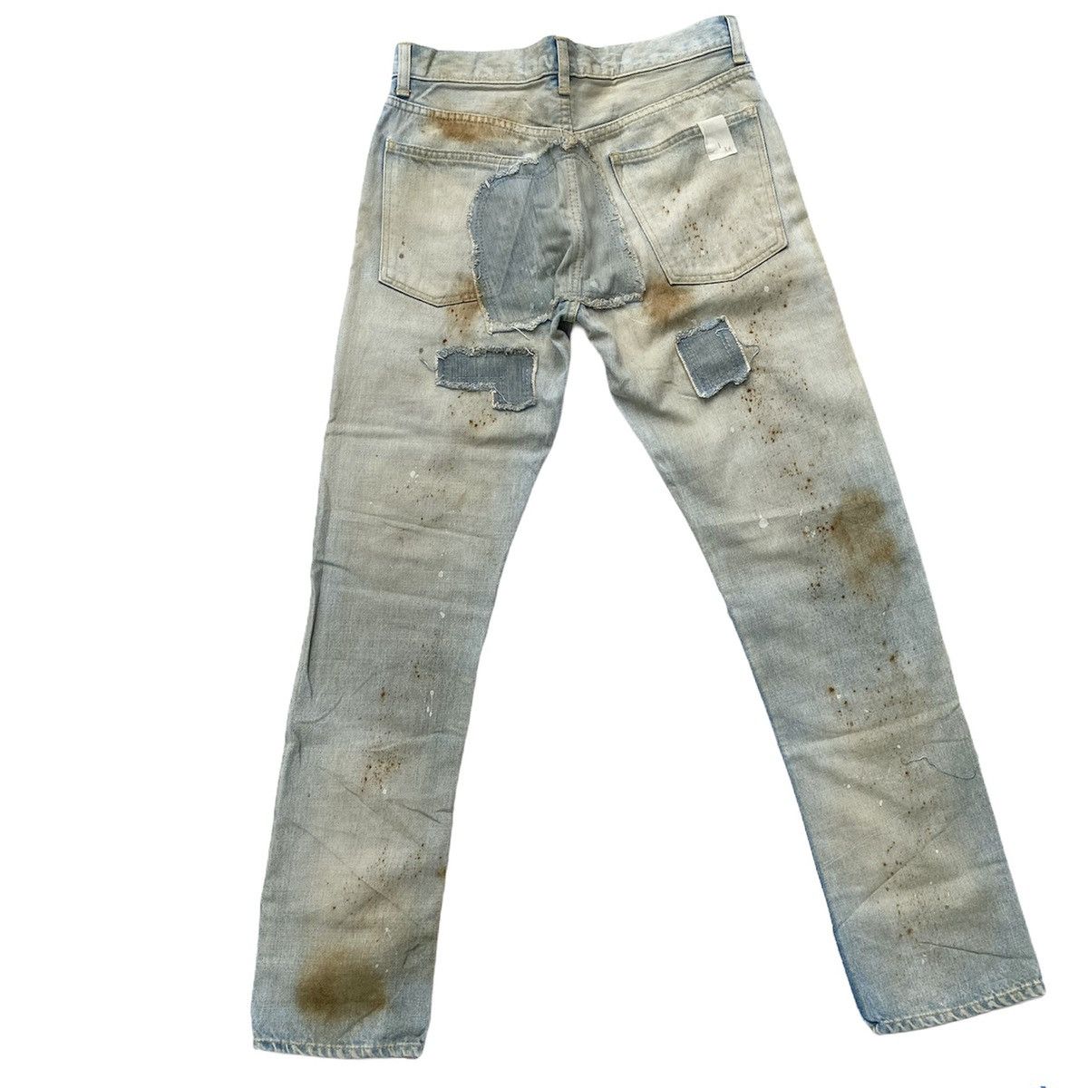 N.Hoolywood SS10 Patchwork Damage Jeans Size US 30 / EU 46 - 6 Thumbnail