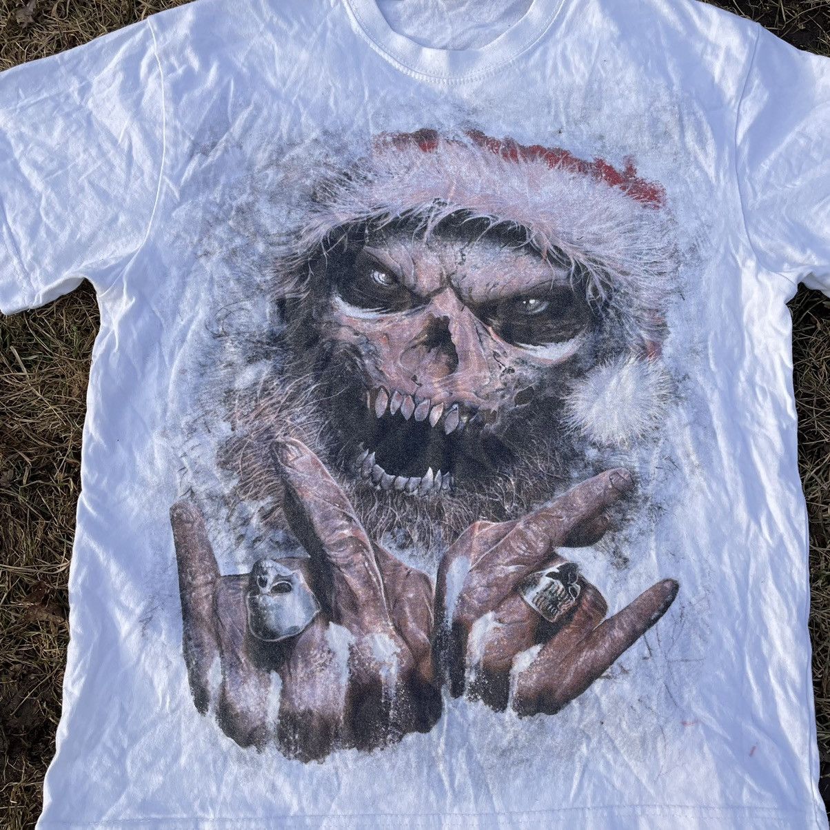 Vintage Vintage 90s Skull Graphic Tee Sun Faded Grunge Dark Baggy M Size US M / EU 48-50 / 2 - 1 Thumbnail