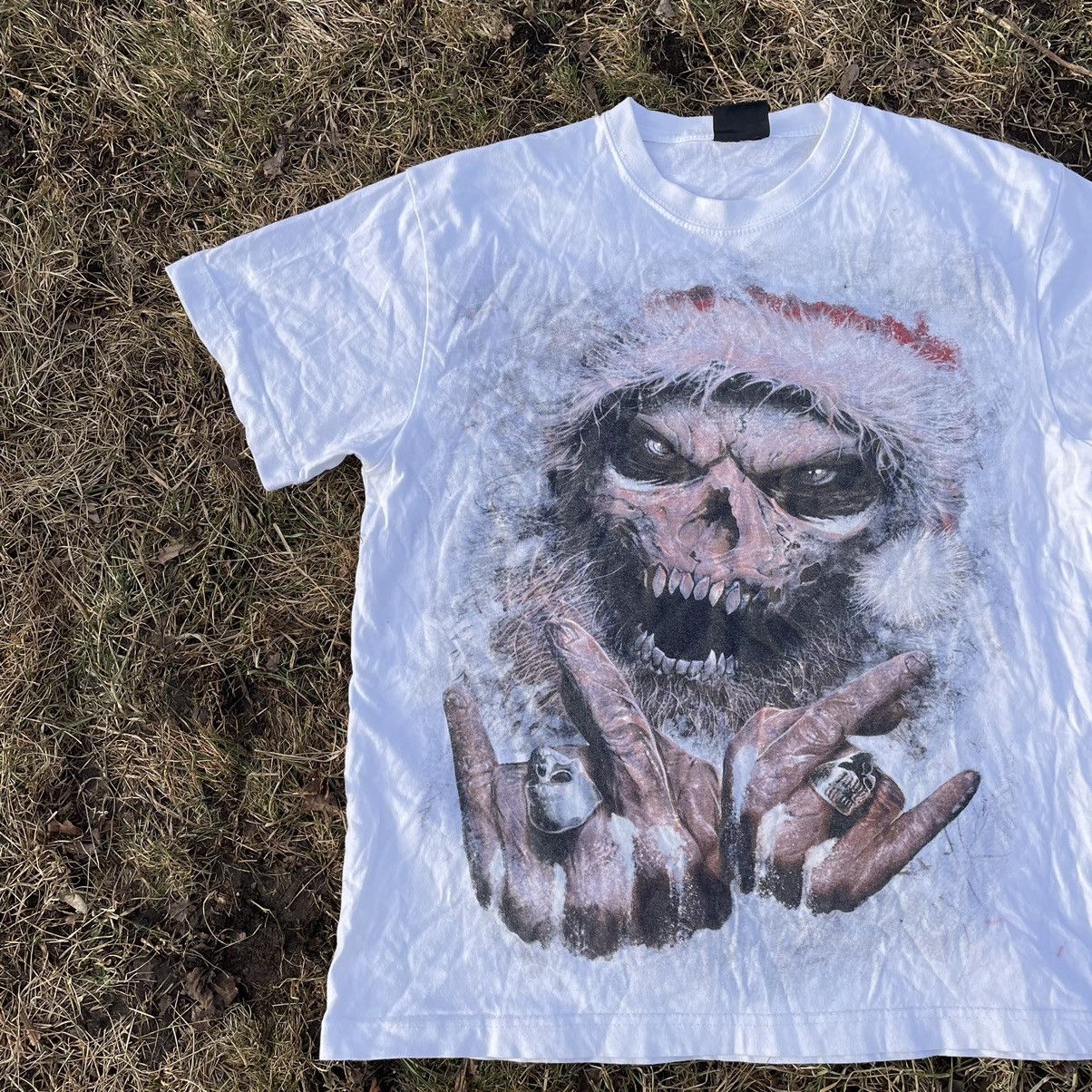 Vintage Vintage 90s Skull Graphic Tee Sun Faded Grunge Dark Baggy M Size US M / EU 48-50 / 2 - 4 Thumbnail