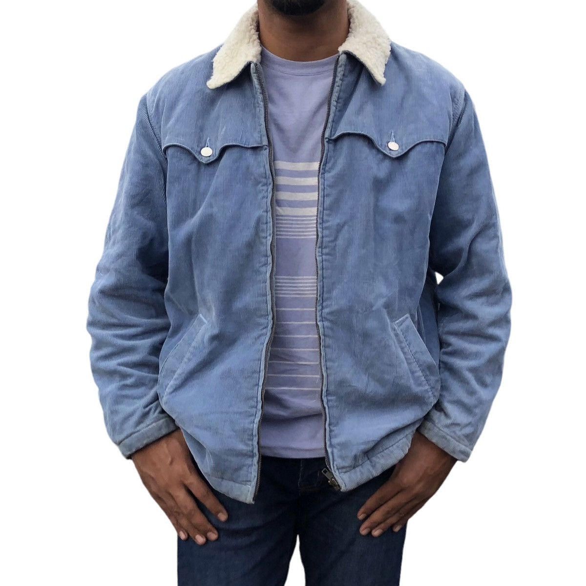 Carhartt Vintage Carhartt Corduroy Fleece Lined Jacket Size US L / EU 52-54 / 3 - 3 Thumbnail