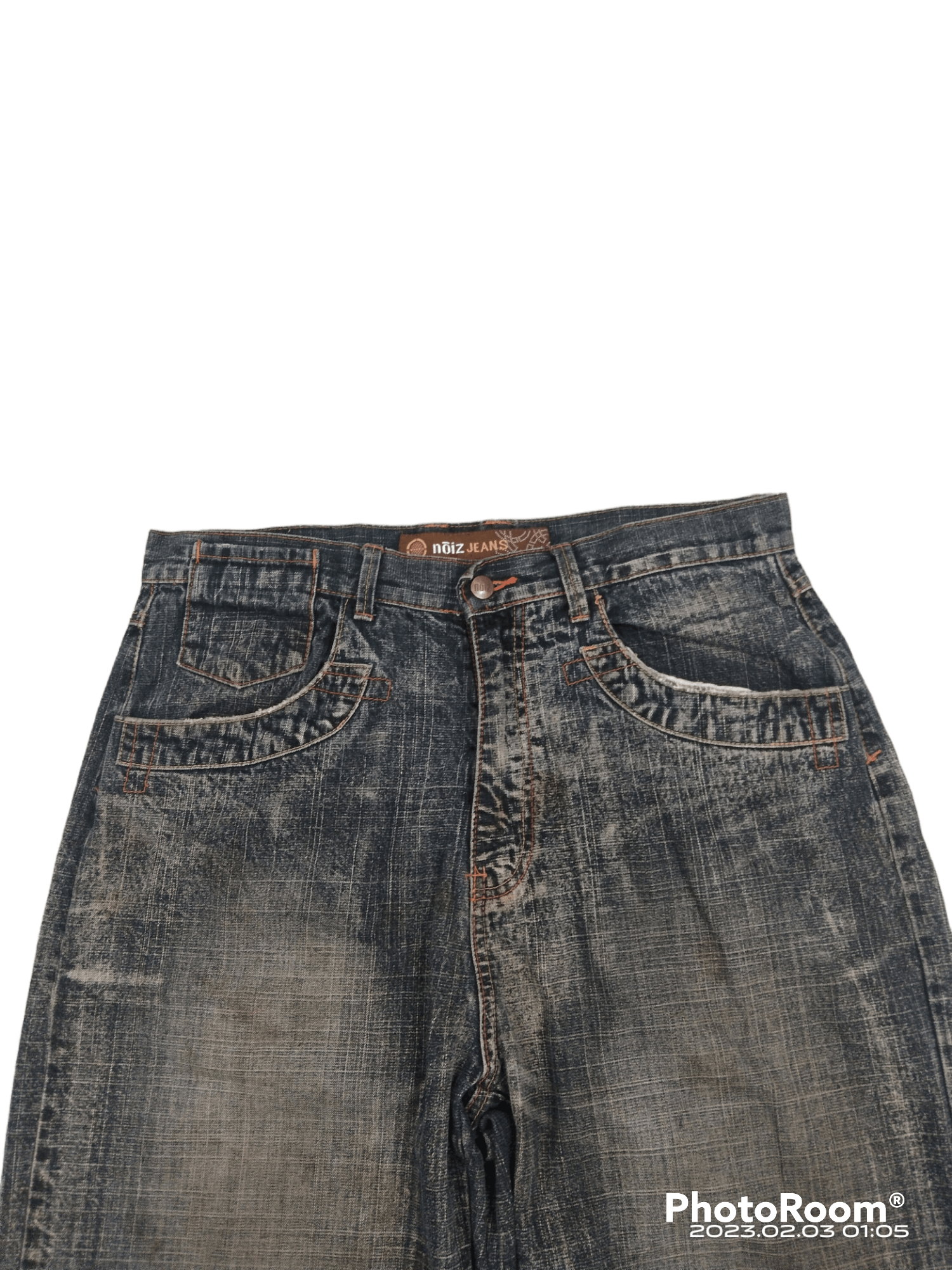 Japanese Brand BAGGY 🔥SUPER SICK NOIZ JEANS DENIM PANTS Size US 35 - 3 Thumbnail