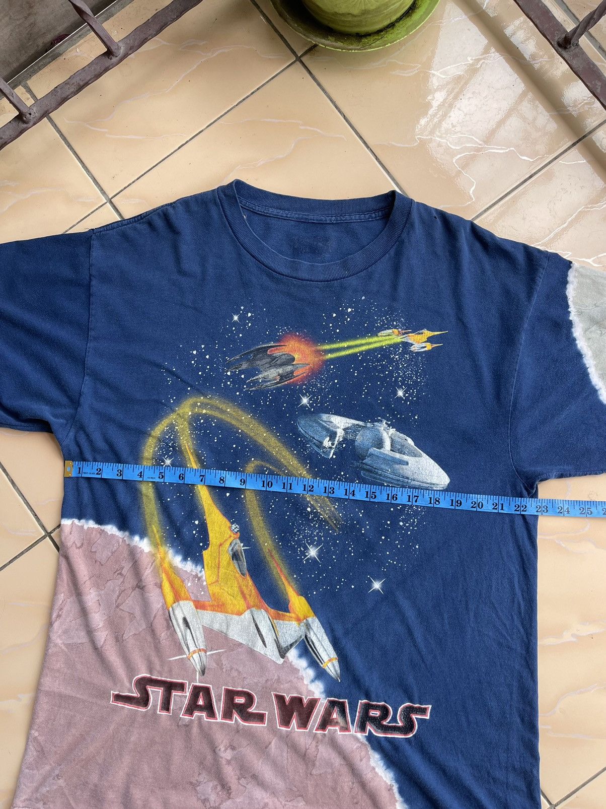 Vintage Vintage Star Wars Tie dye T-shirt Size US XL / EU 56 / 4 - 10 Thumbnail