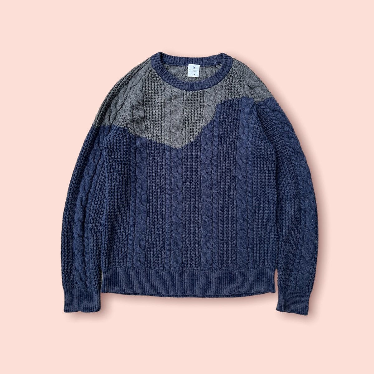 Paul Smith × R.Newbold RARE R. NEWBOLD COLOURED CABLE KNITTED SWEATER Size US L / EU 52-54 / 3 - 1 Thumbnail