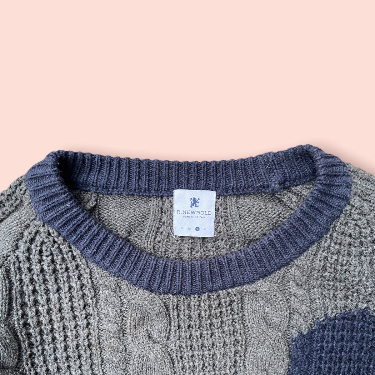 Paul Smith × R.Newbold RARE R. NEWBOLD COLOURED CABLE KNITTED SWEATER Size US L / EU 52-54 / 3 - 3 Thumbnail