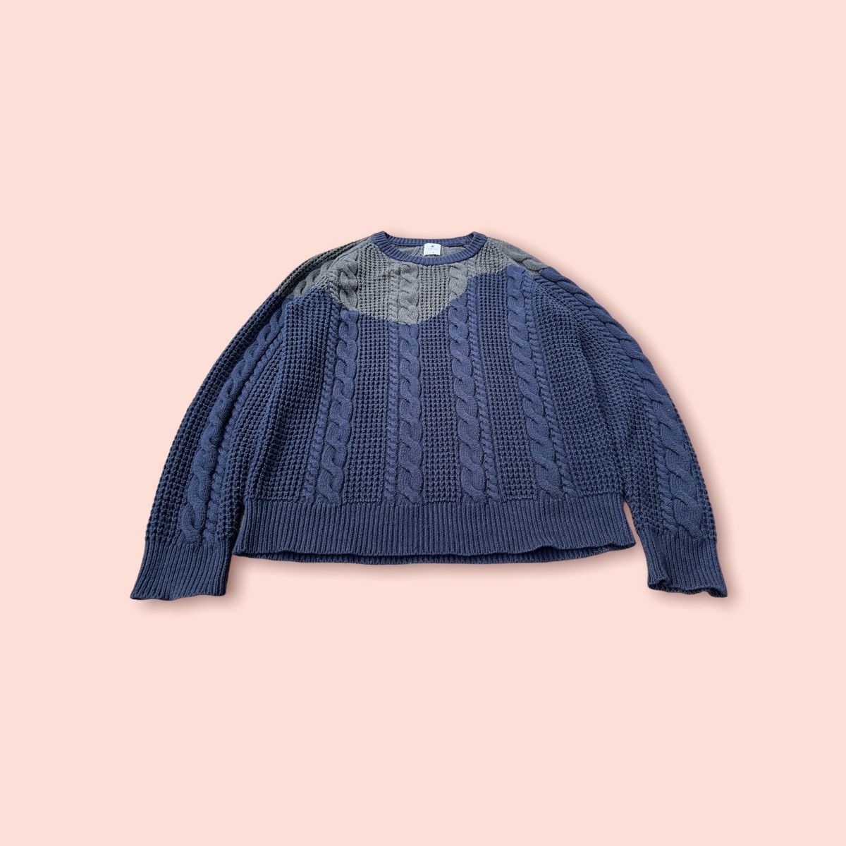 Paul Smith × R.Newbold RARE R. NEWBOLD COLOURED CABLE KNITTED SWEATER Size US L / EU 52-54 / 3 - 4 Thumbnail