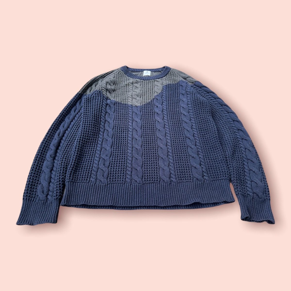 Paul Smith × R.Newbold RARE R. NEWBOLD COLOURED CABLE KNITTED SWEATER Size US L / EU 52-54 / 3 - 9 Thumbnail
