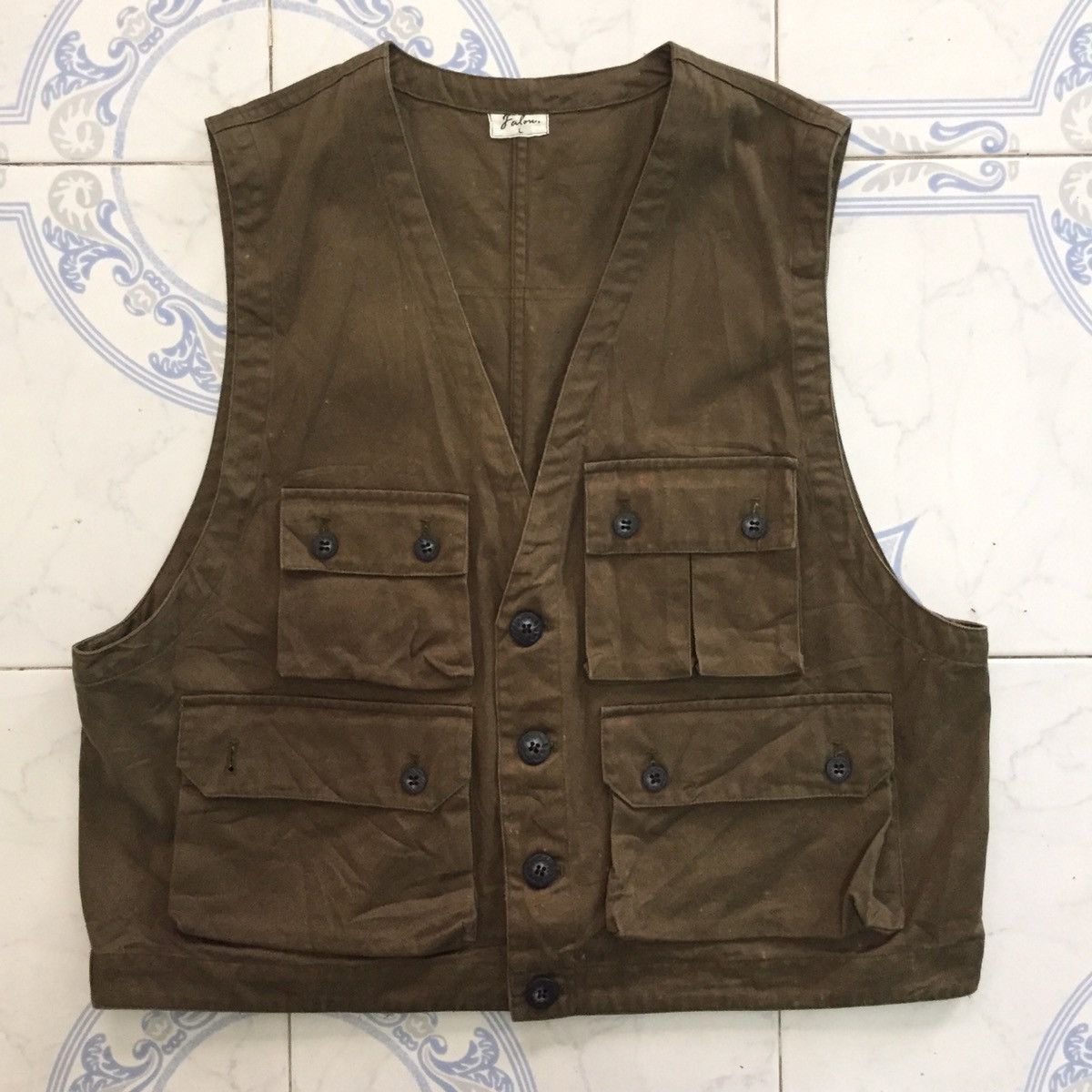 Japanese Brand Multi Pockets Vest Size US L / EU 52-54 / 3 - 1 Thumbnail