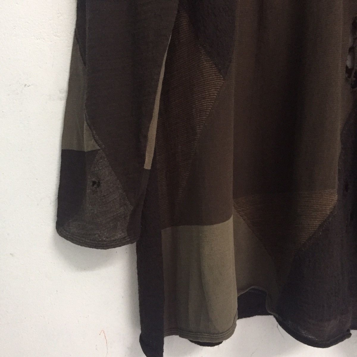 Japanese Brand Destroyed Jurgen Lehl Long Sleeve Mesh Top Patchwork Design Size US M / EU 48-50 / 2 - 3 Thumbnail