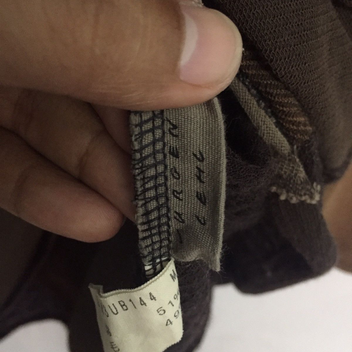 Japanese Brand Destroyed Jurgen Lehl Long Sleeve Mesh Top Patchwork Design Size US M / EU 48-50 / 2 - 17 Thumbnail