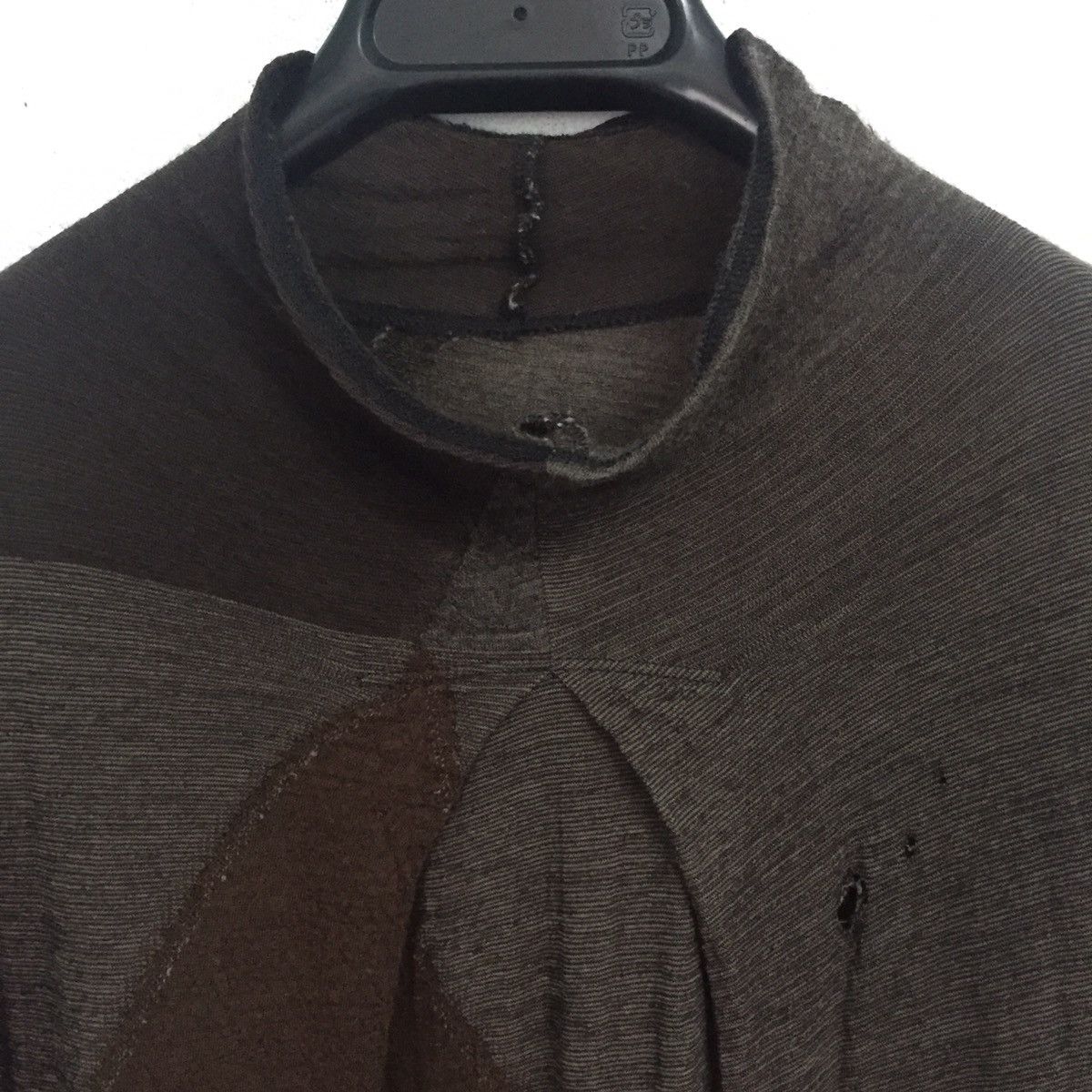 Japanese Brand Destroyed Jurgen Lehl Long Sleeve Mesh Top Patchwork Design Size US M / EU 48-50 / 2 - 8 Thumbnail