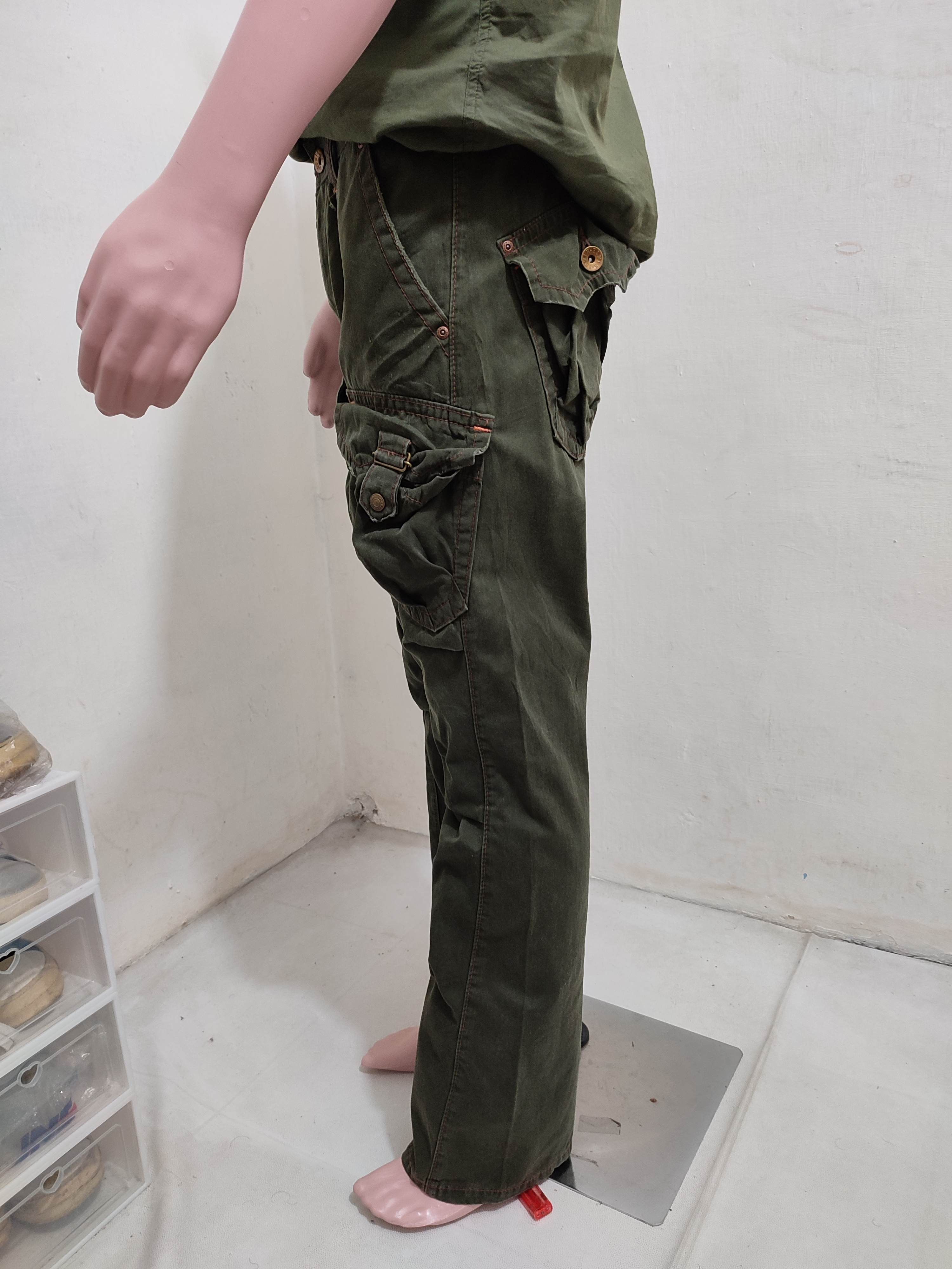 Edwin 🔥Edwin 505 Olive Front Pocket Cargo bush Pants Size US 32 / EU 48 - 3 Thumbnail