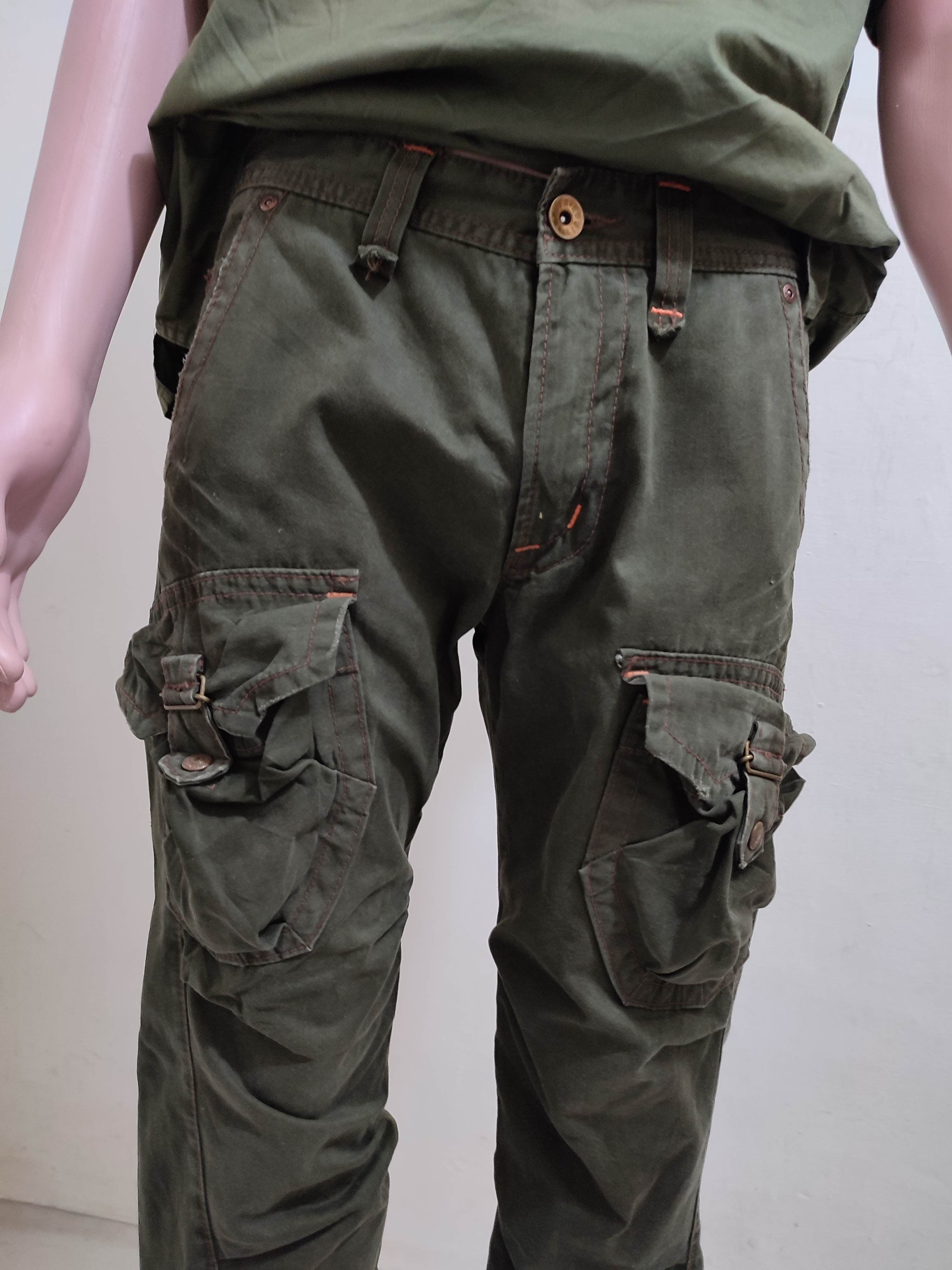 Edwin 🔥Edwin 505 Olive Front Pocket Cargo bush Pants Size US 32 / EU 48 - 2 Thumbnail