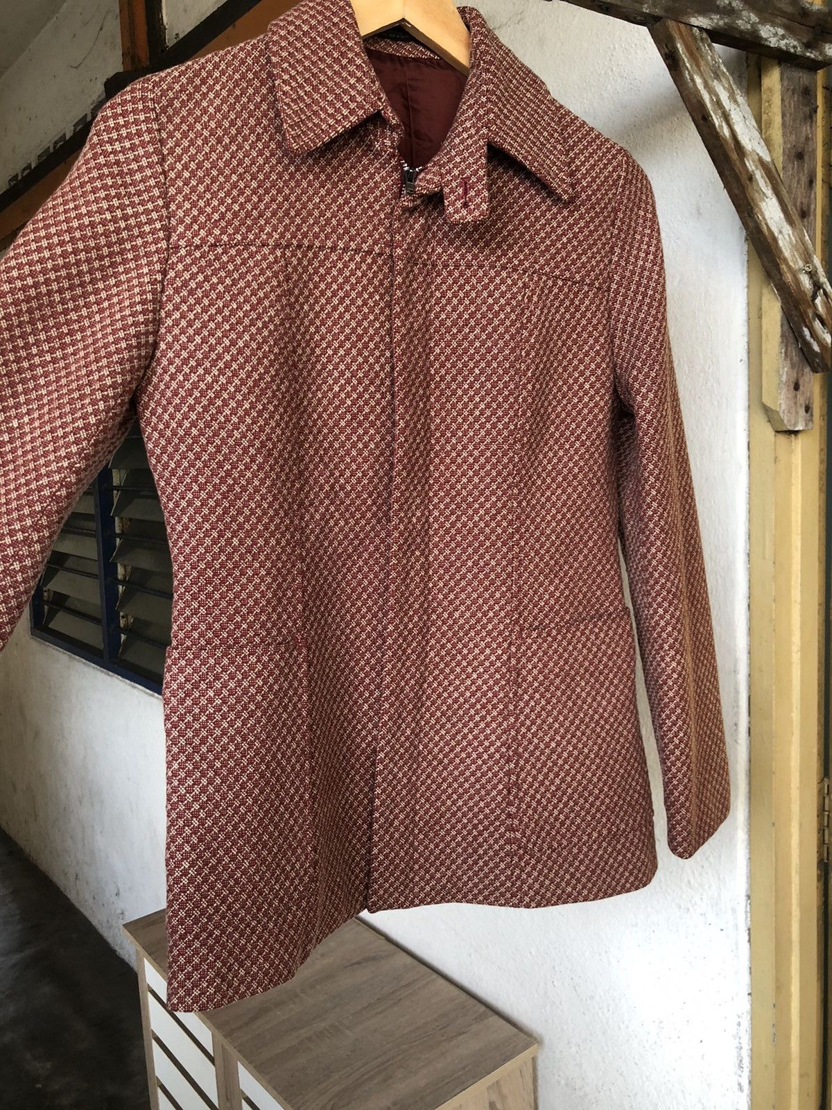 Yohji Yamamoto Vintage Yohji Yamamoto INED Tweed Jacket Size S / US 4 / IT 40 - 8 Thumbnail