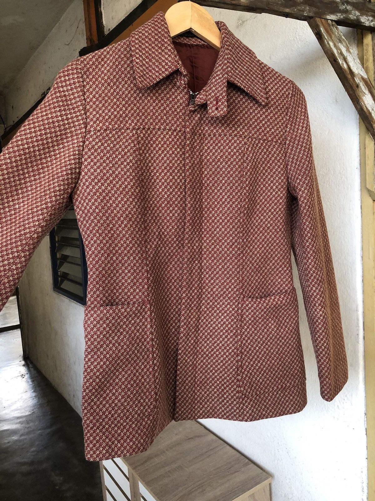 Yohji Yamamoto Vintage Yohji Yamamoto INED Tweed Jacket Size S / US 4 / IT 40 - 12 Thumbnail