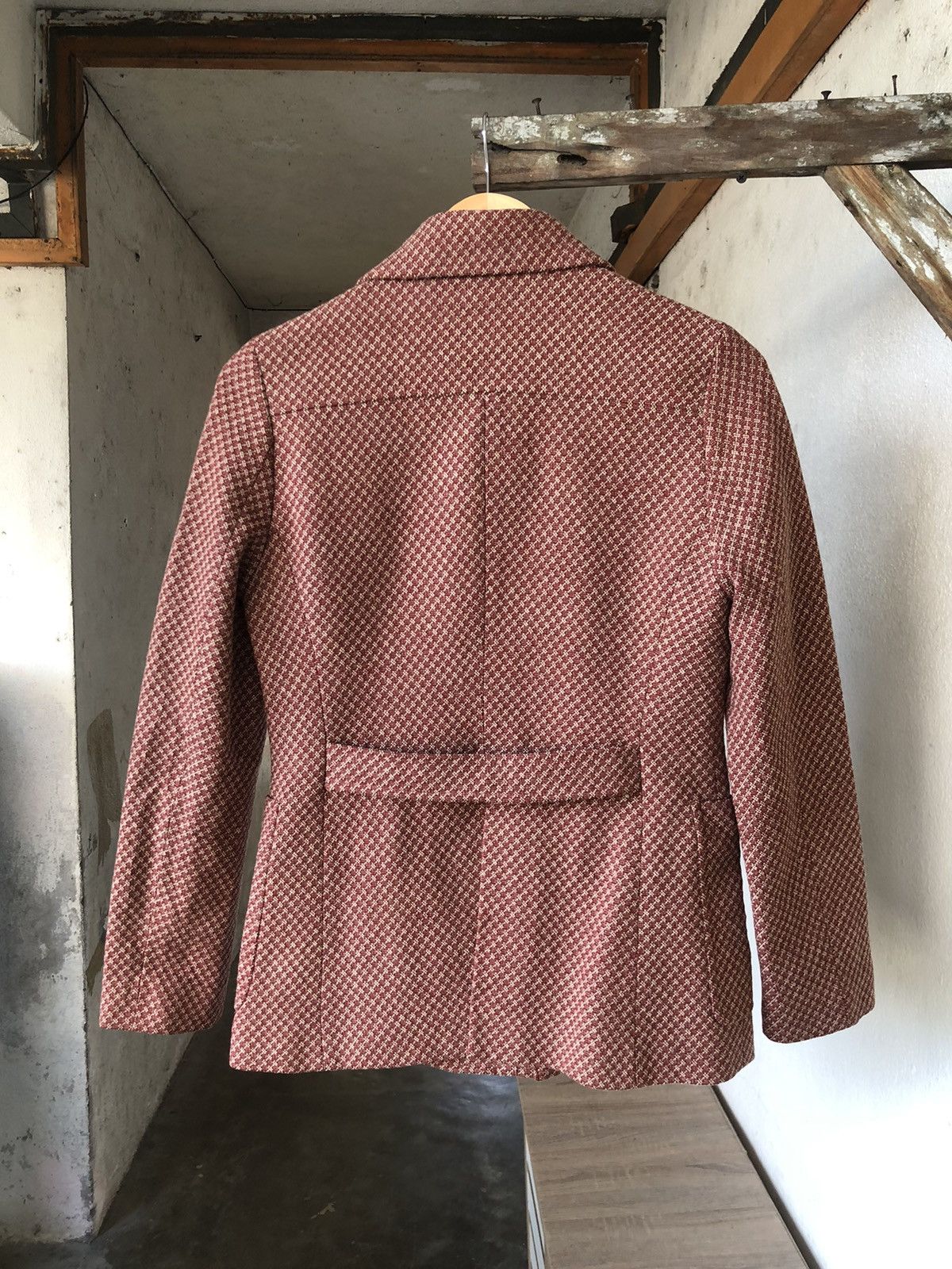 Yohji Yamamoto Vintage Yohji Yamamoto INED Tweed Jacket Size S / US 4 / IT 40 - 13 Thumbnail