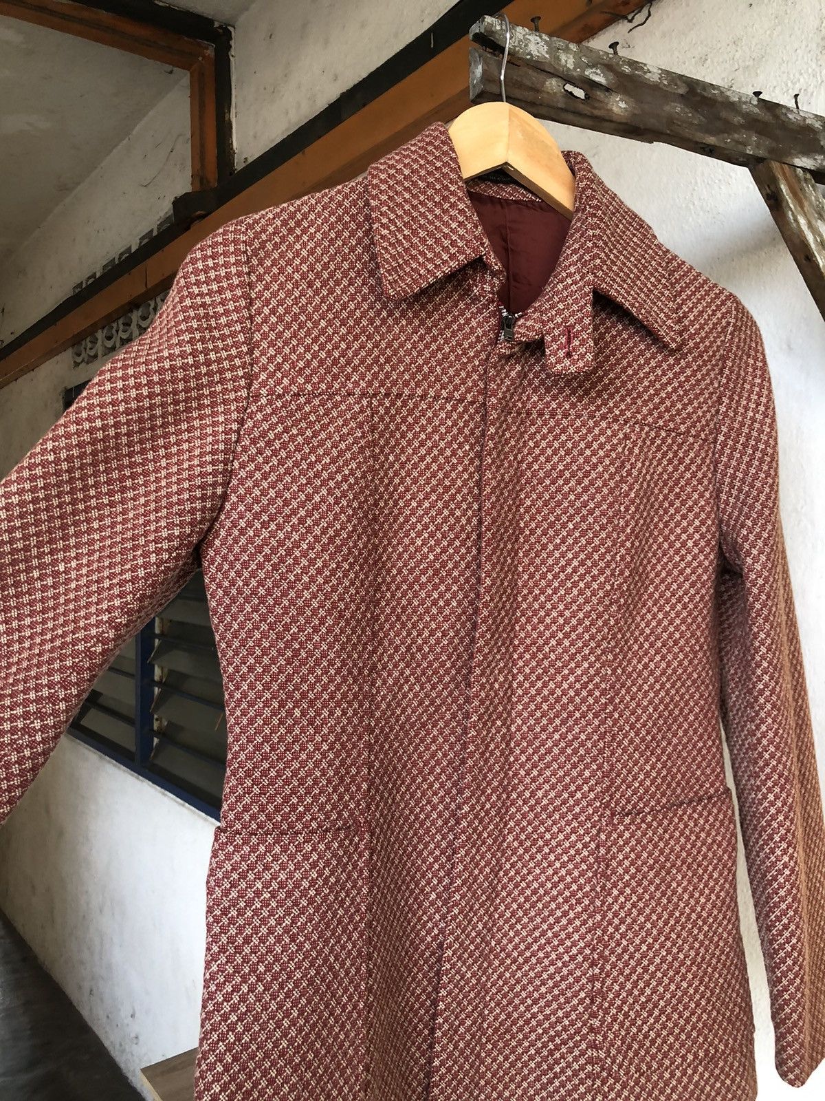 Yohji Yamamoto Vintage Yohji Yamamoto INED Tweed Jacket Size S / US 4 / IT 40 - 7 Thumbnail
