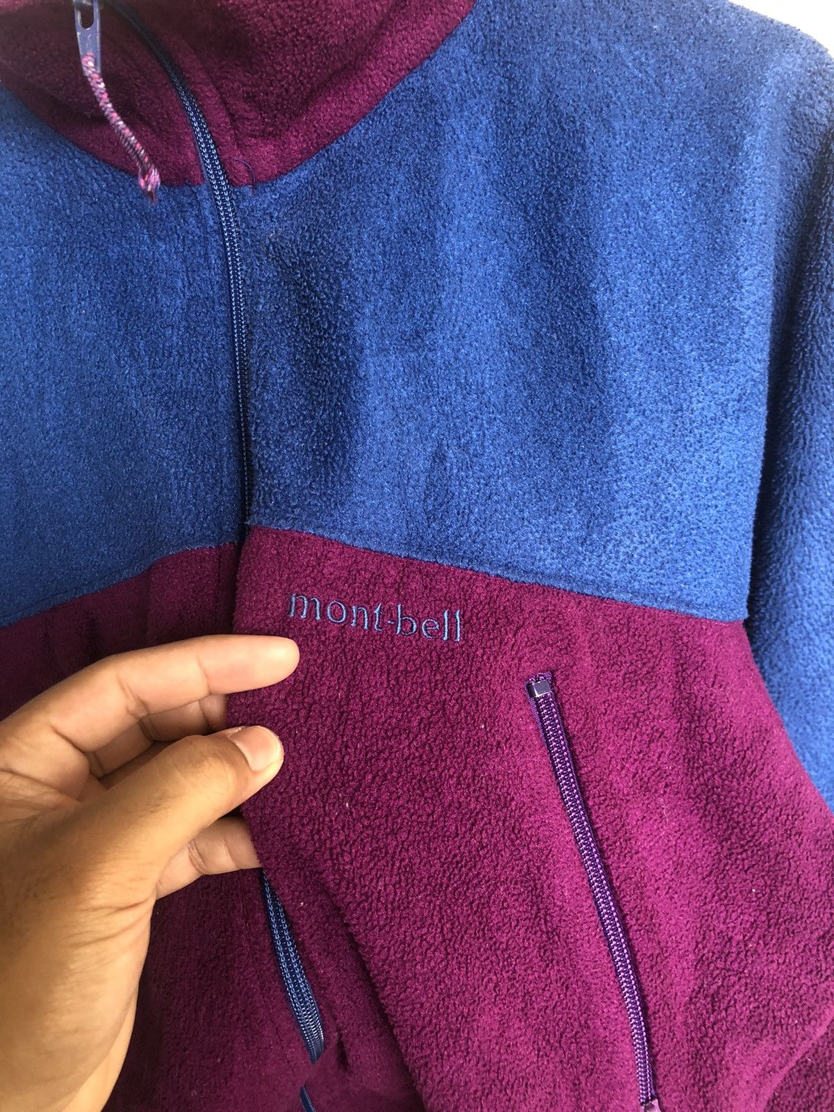Montbell Vintage Moutbell Two Tone Polartec Fleece Jackets Size US L / EU 52-54 / 3 - 8 Thumbnail
