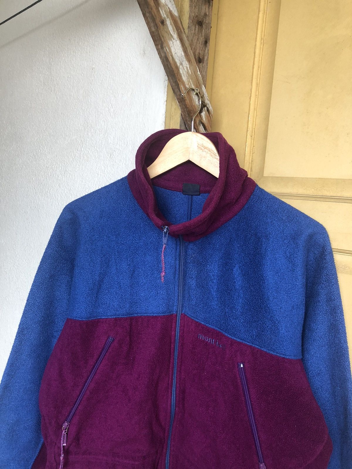 Montbell Vintage Moutbell Two Tone Polartec Fleece Jackets Size US L / EU 52-54 / 3 - 3 Thumbnail
