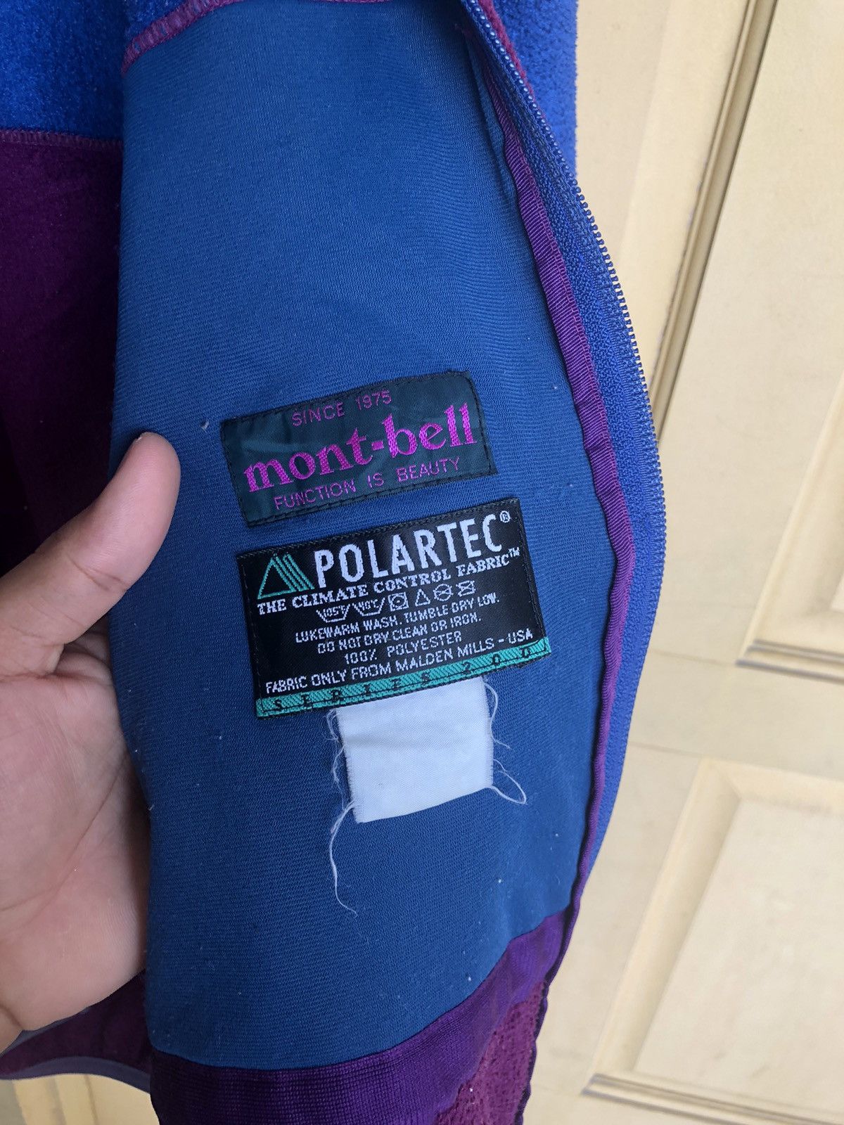 Montbell Vintage Moutbell Two Tone Polartec Fleece Jackets Size US L / EU 52-54 / 3 - 13 Thumbnail