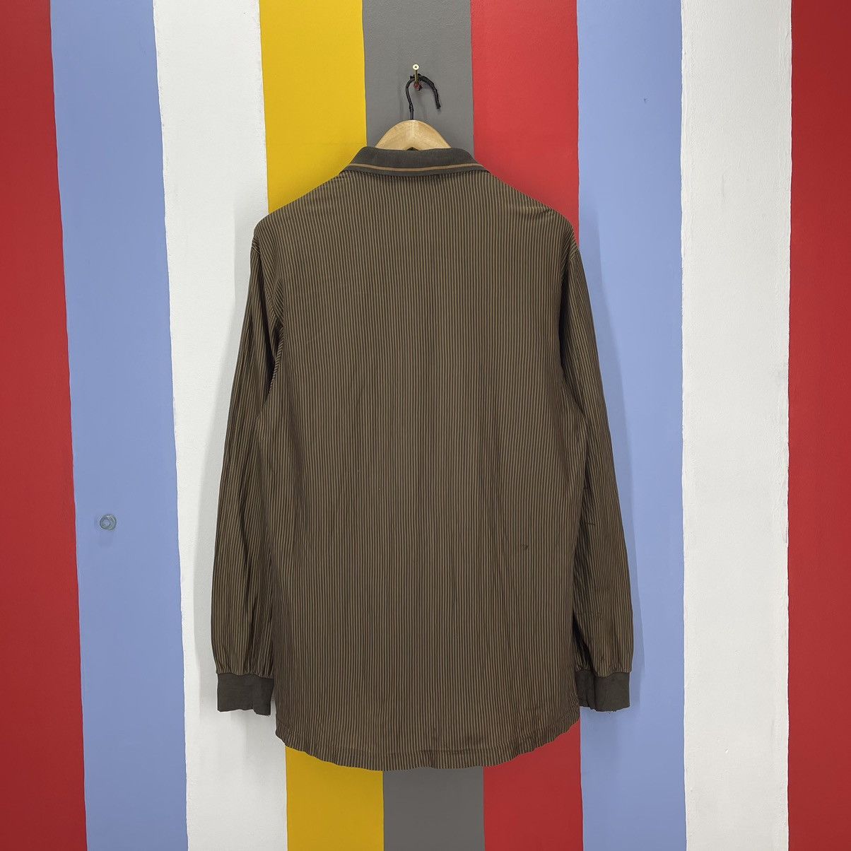Yves Saint Laurent YSL POUR HOMME Stripe Polo T Shirt #1118/AN Size US L / EU 52-54 / 3 - 17 Thumbnail