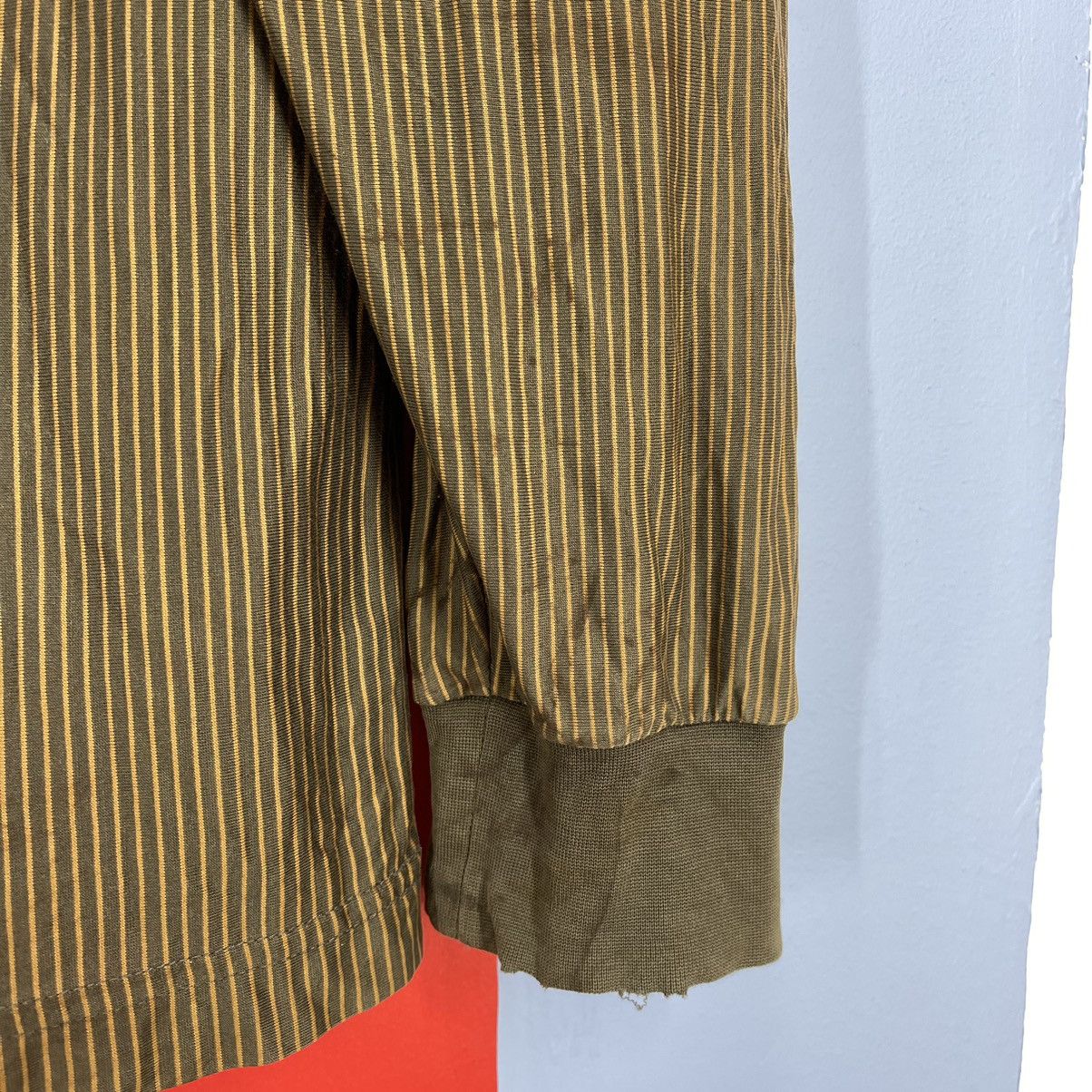 Yves Saint Laurent YSL POUR HOMME Stripe Polo T Shirt #1118/AN Size US L / EU 52-54 / 3 - 19 Thumbnail