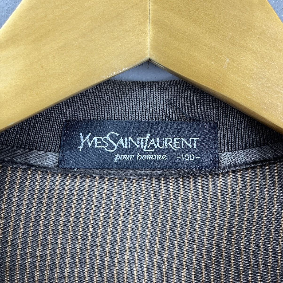 Yves Saint Laurent YSL POUR HOMME Stripe Polo T Shirt #1118/AN Size US L / EU 52-54 / 3 - 14 Thumbnail