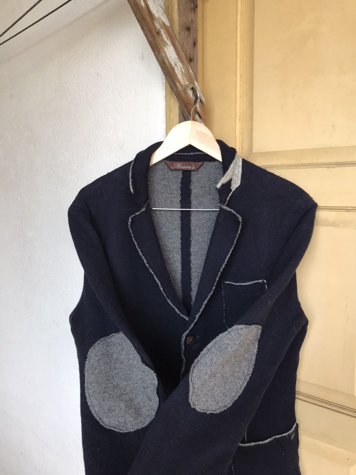 Mason's Rick Owens Style Masons Survival Distressed Wool Jacket Size US M / EU 48-50 / 2 - 7 Thumbnail