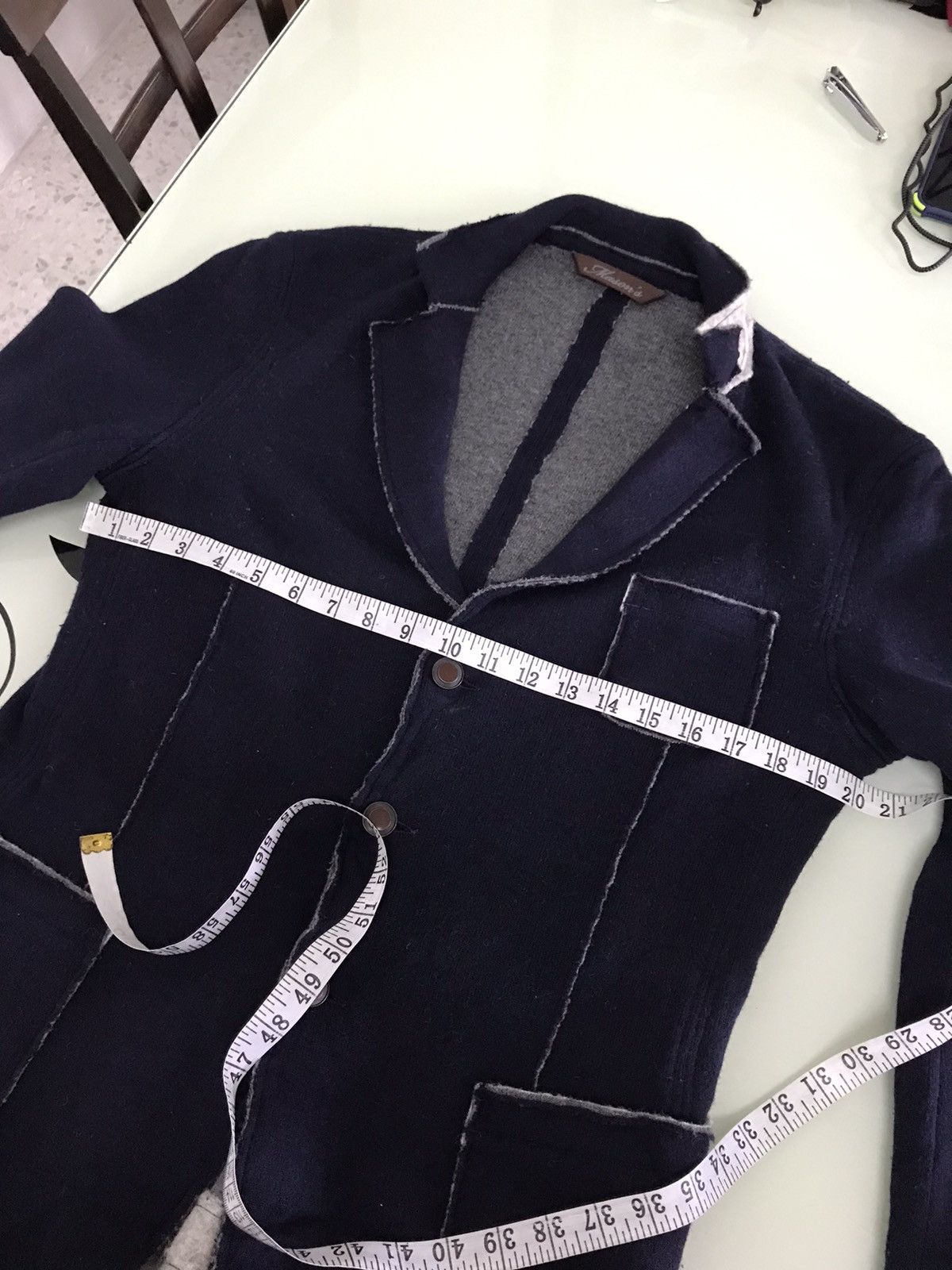 Mason's Rick Owens Style Masons Survival Distressed Wool Jacket Size US M / EU 48-50 / 2 - 21 Thumbnail