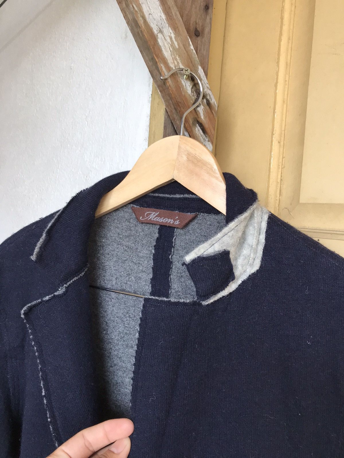 Mason's Rick Owens Style Masons Survival Distressed Wool Jacket Size US M / EU 48-50 / 2 - 5 Thumbnail