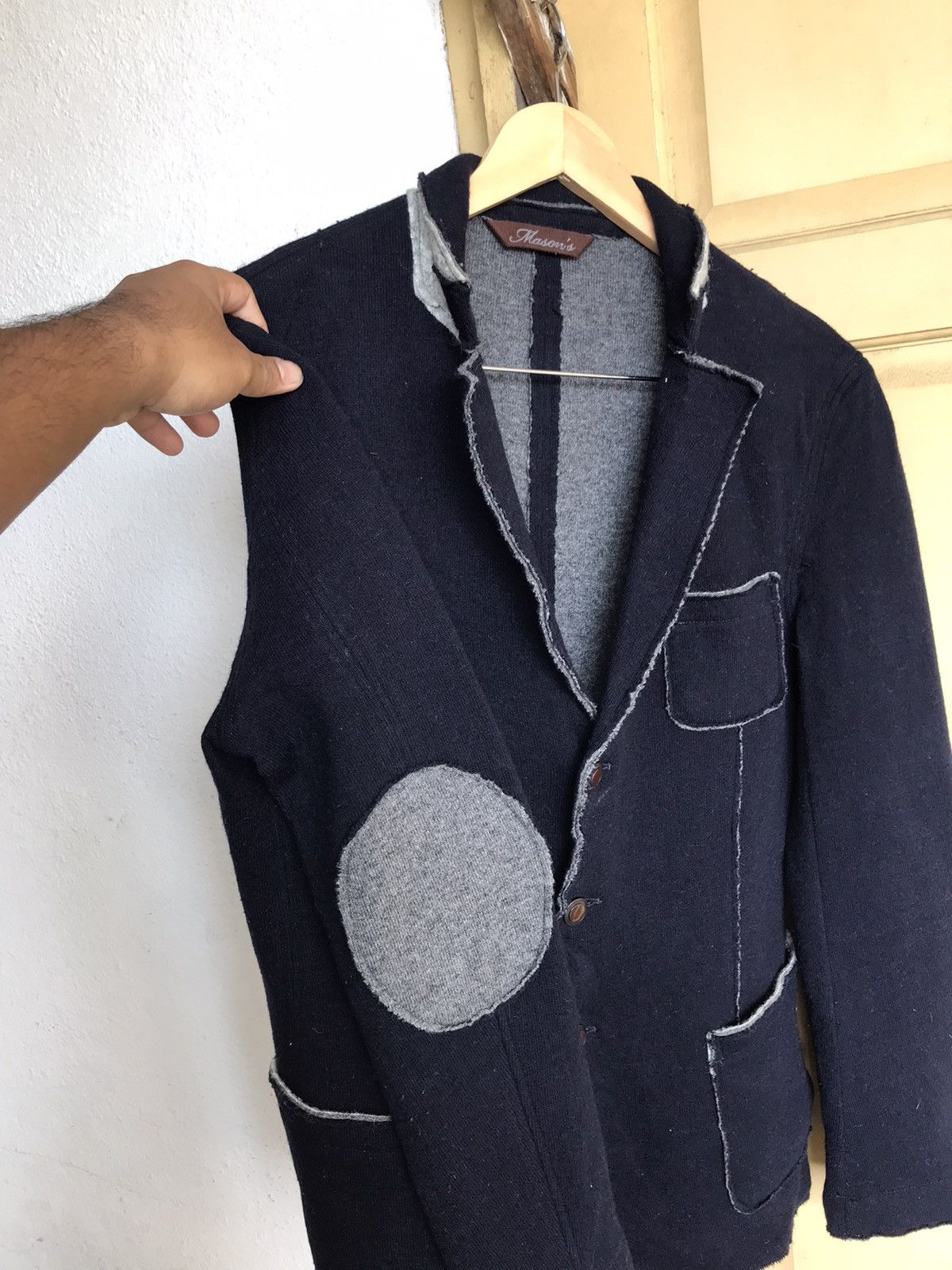 Mason's Rick Owens Style Masons Survival Distressed Wool Jacket Size US M / EU 48-50 / 2 - 6 Thumbnail