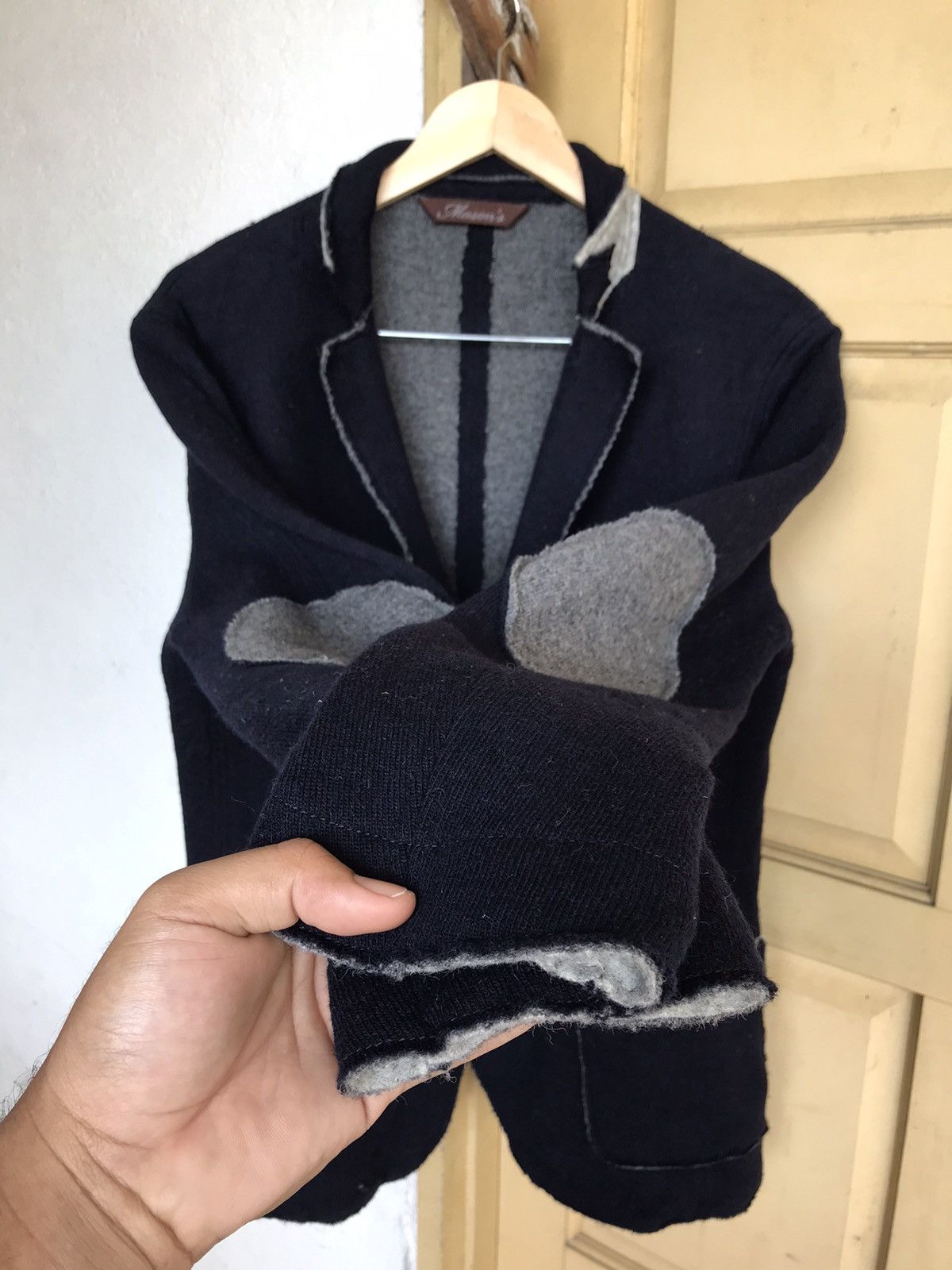 Mason's Rick Owens Style Masons Survival Distressed Wool Jacket Size US M / EU 48-50 / 2 - 8 Thumbnail