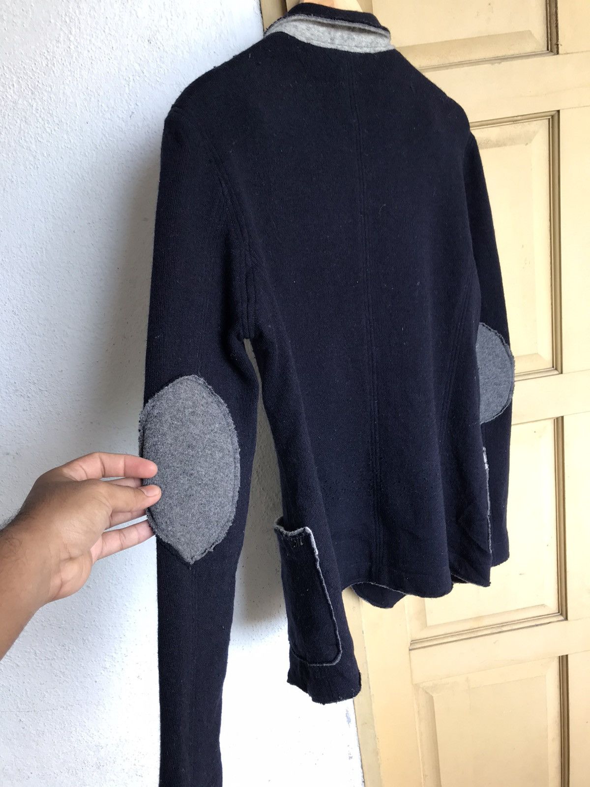 Mason's Rick Owens Style Masons Survival Distressed Wool Jacket Size US M / EU 48-50 / 2 - 19 Thumbnail