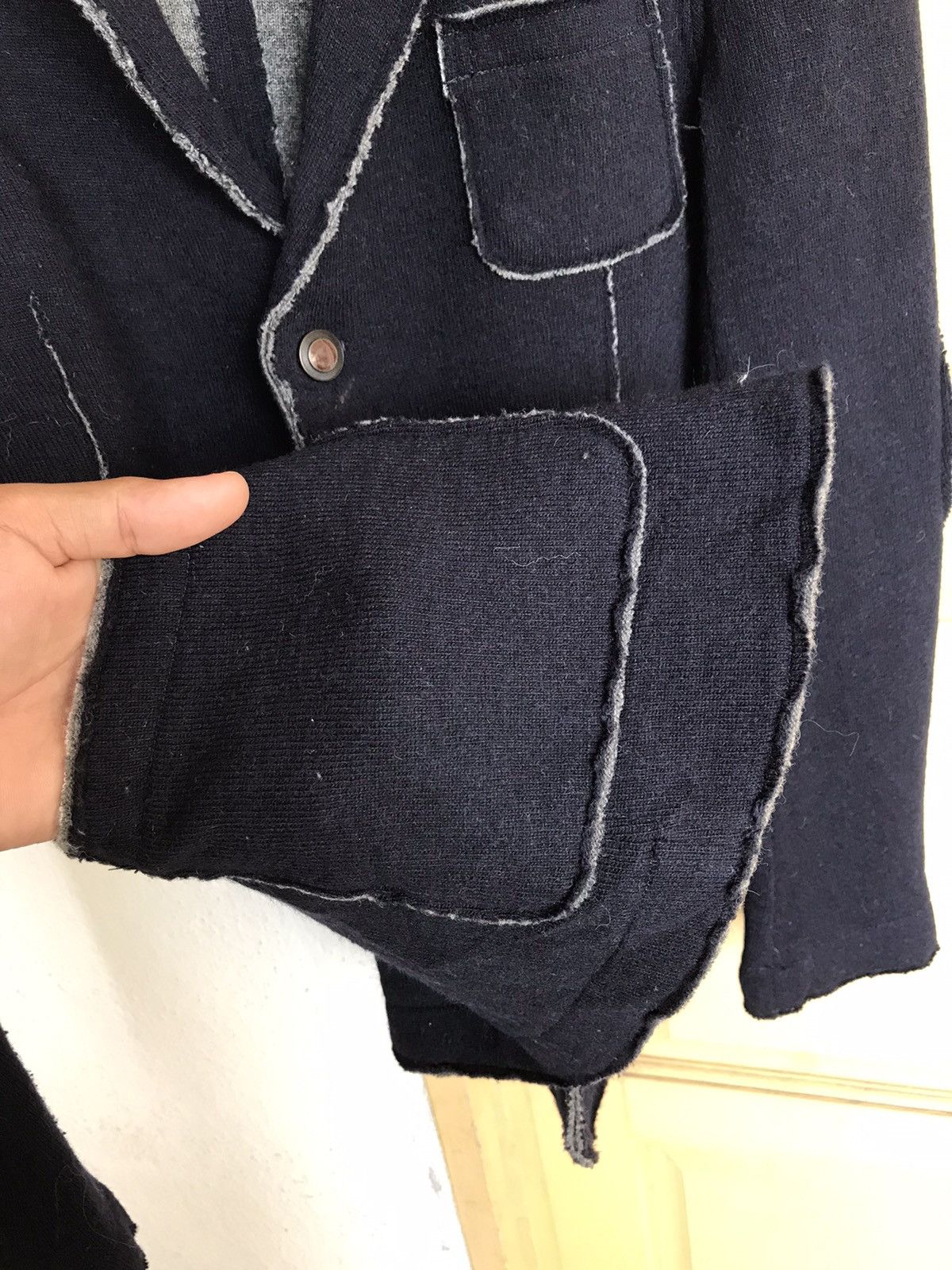 Mason's Rick Owens Style Masons Survival Distressed Wool Jacket Size US M / EU 48-50 / 2 - 10 Thumbnail