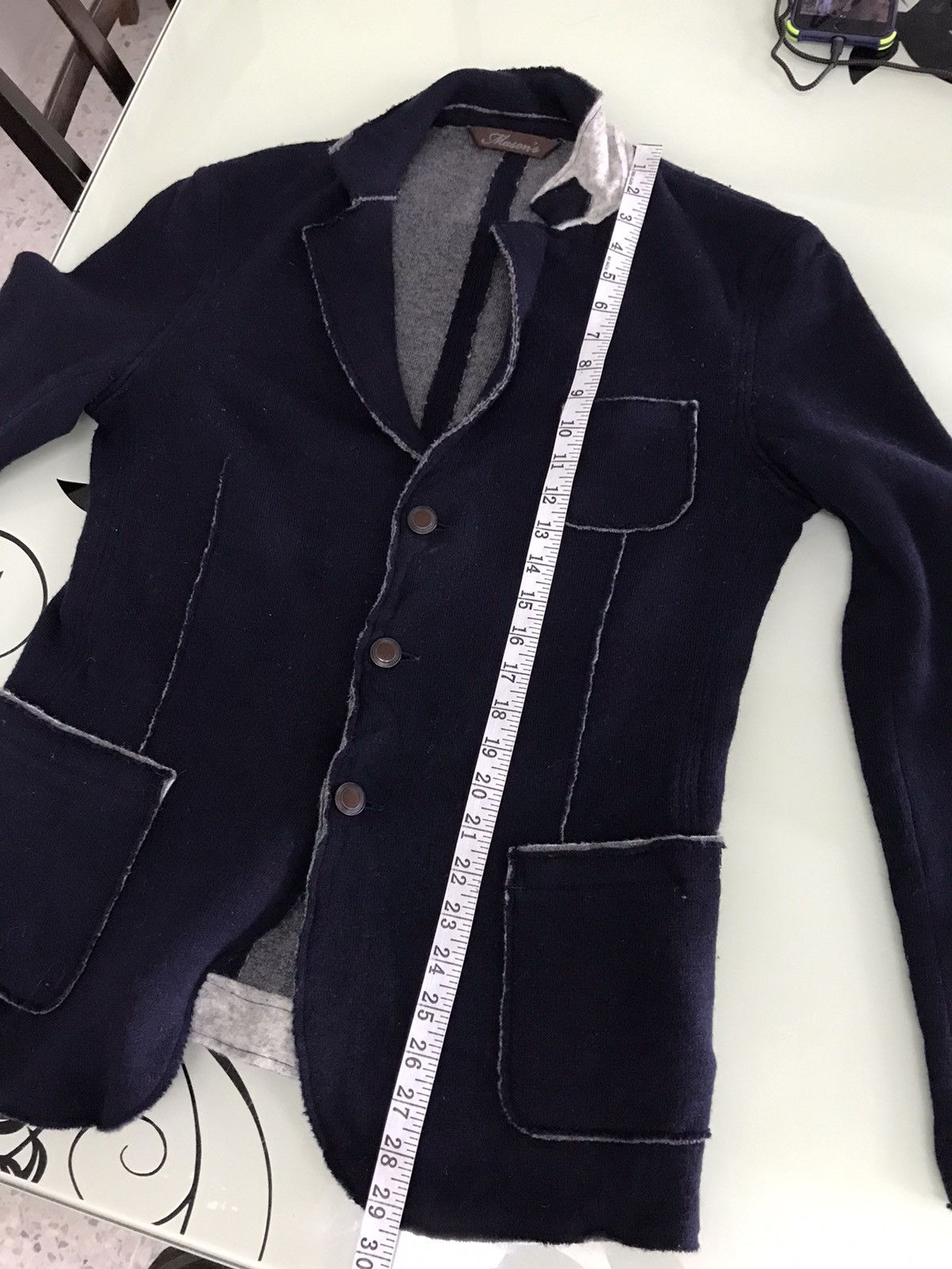 Mason's Rick Owens Style Masons Survival Distressed Wool Jacket Size US M / EU 48-50 / 2 - 22 Thumbnail